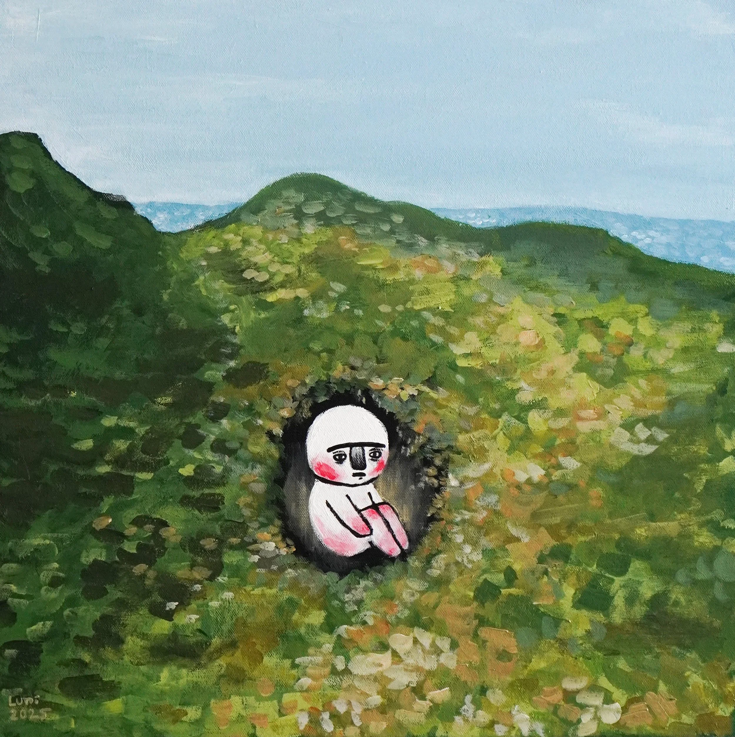 In my hole
50x50cm acrylic on canvas