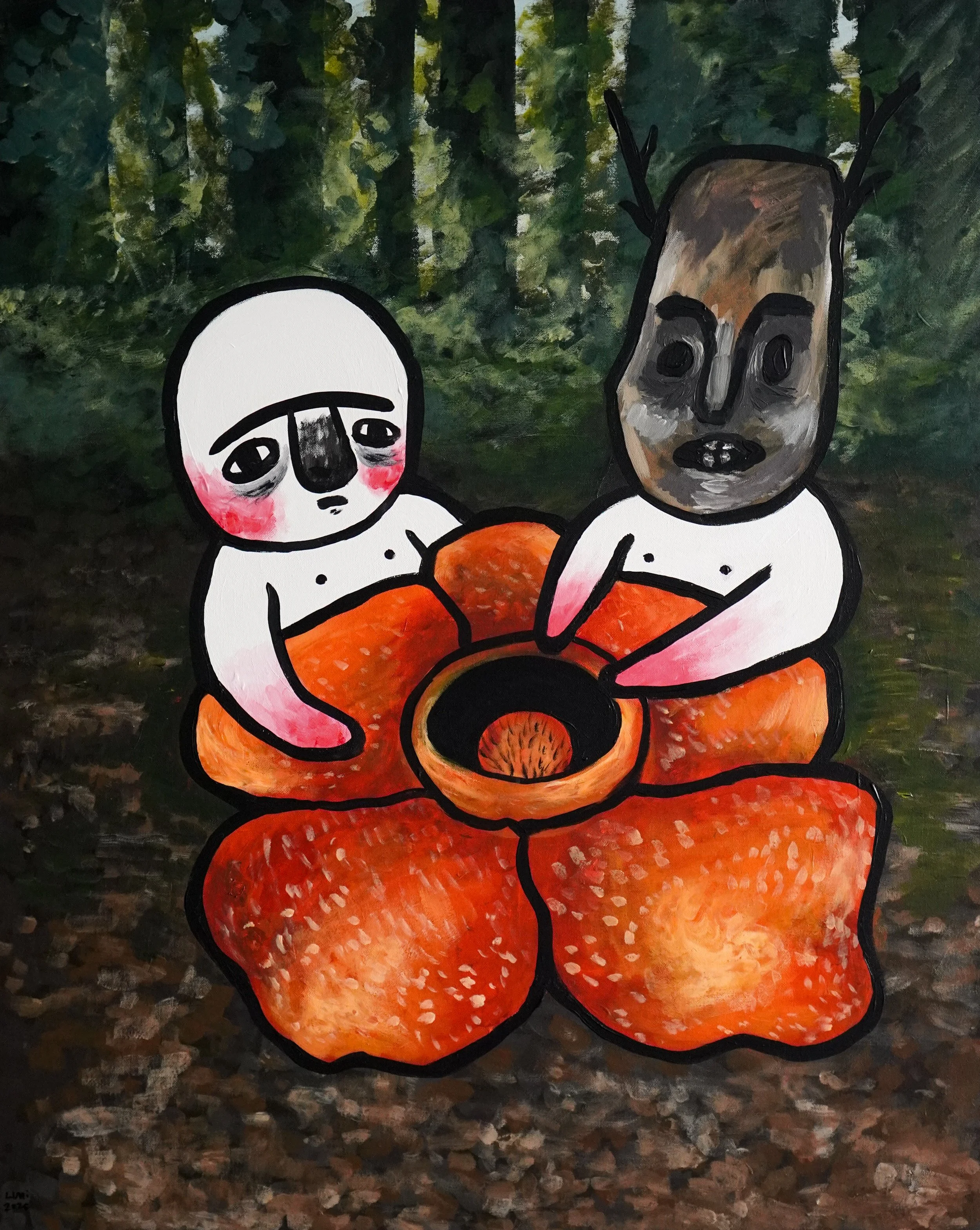 Ceremony of the Self & the Persona
80x100cm acrylic on canvas