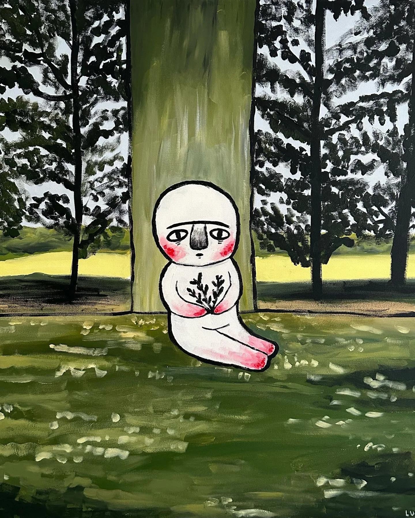 Waiting
70x80 cm acrylic paint on canvas