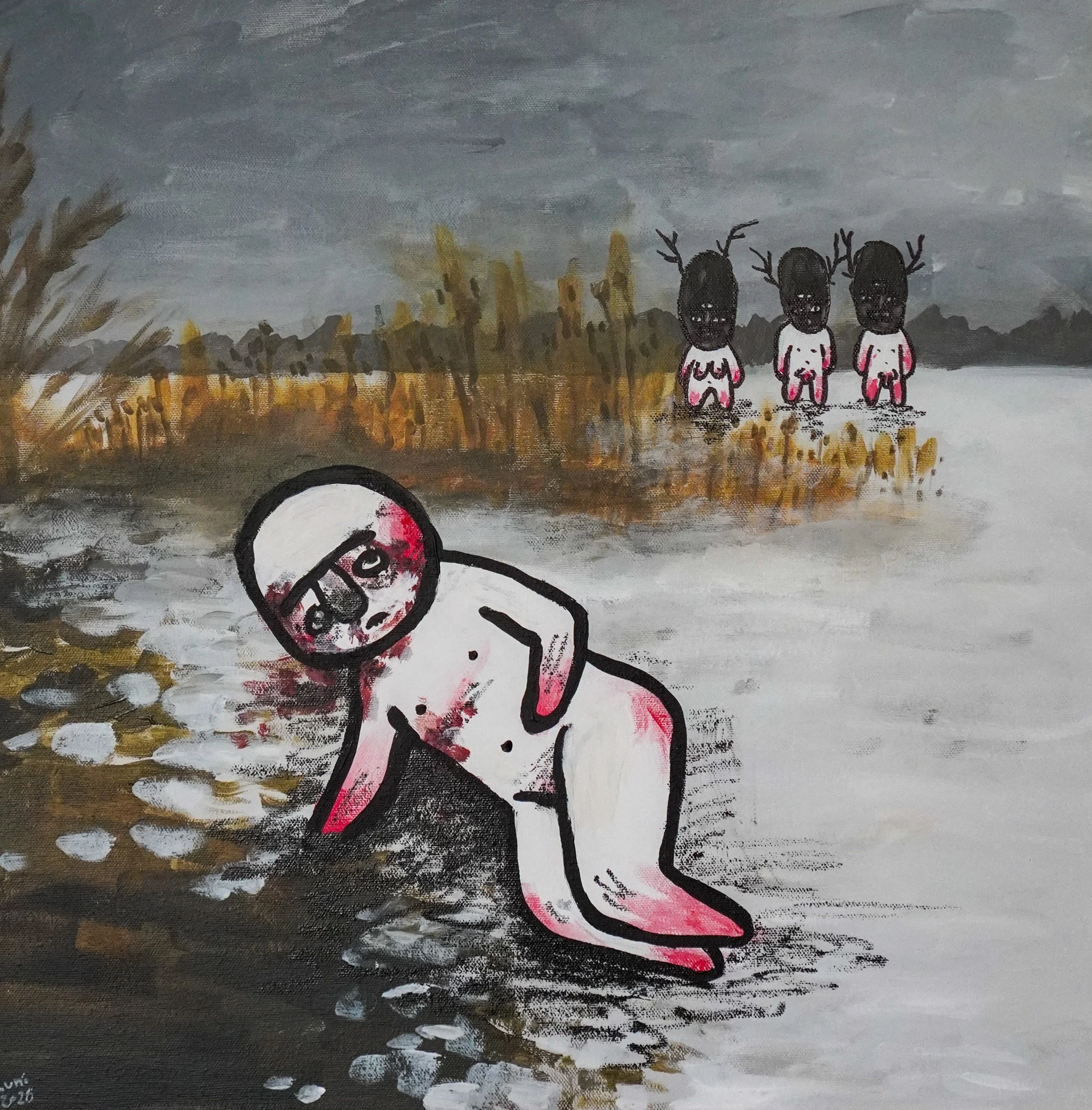 Martyr
50x50 cm, acrylic & marker on canvas