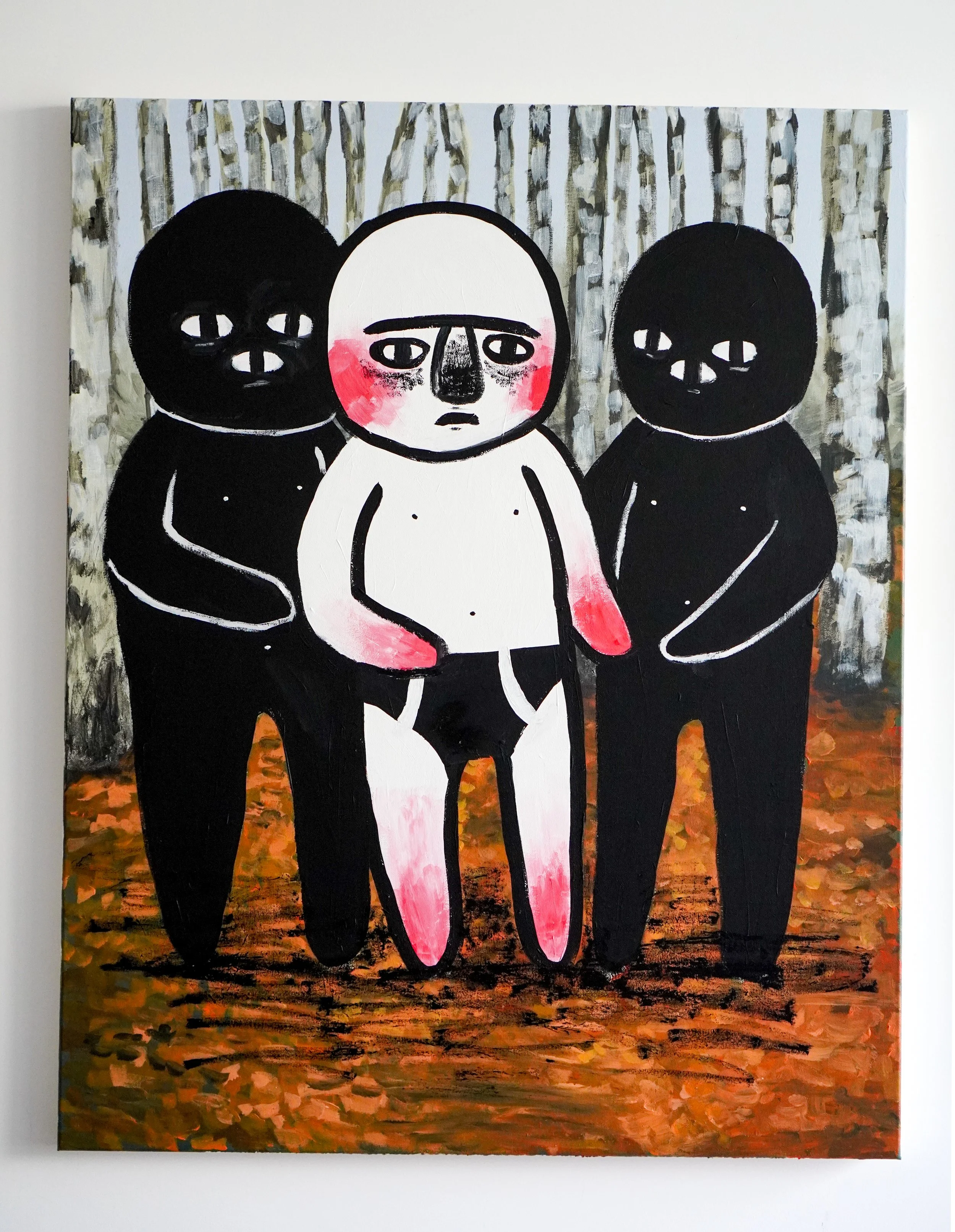 The greed police
80x100cm acrylic and solid paint marker on canvas