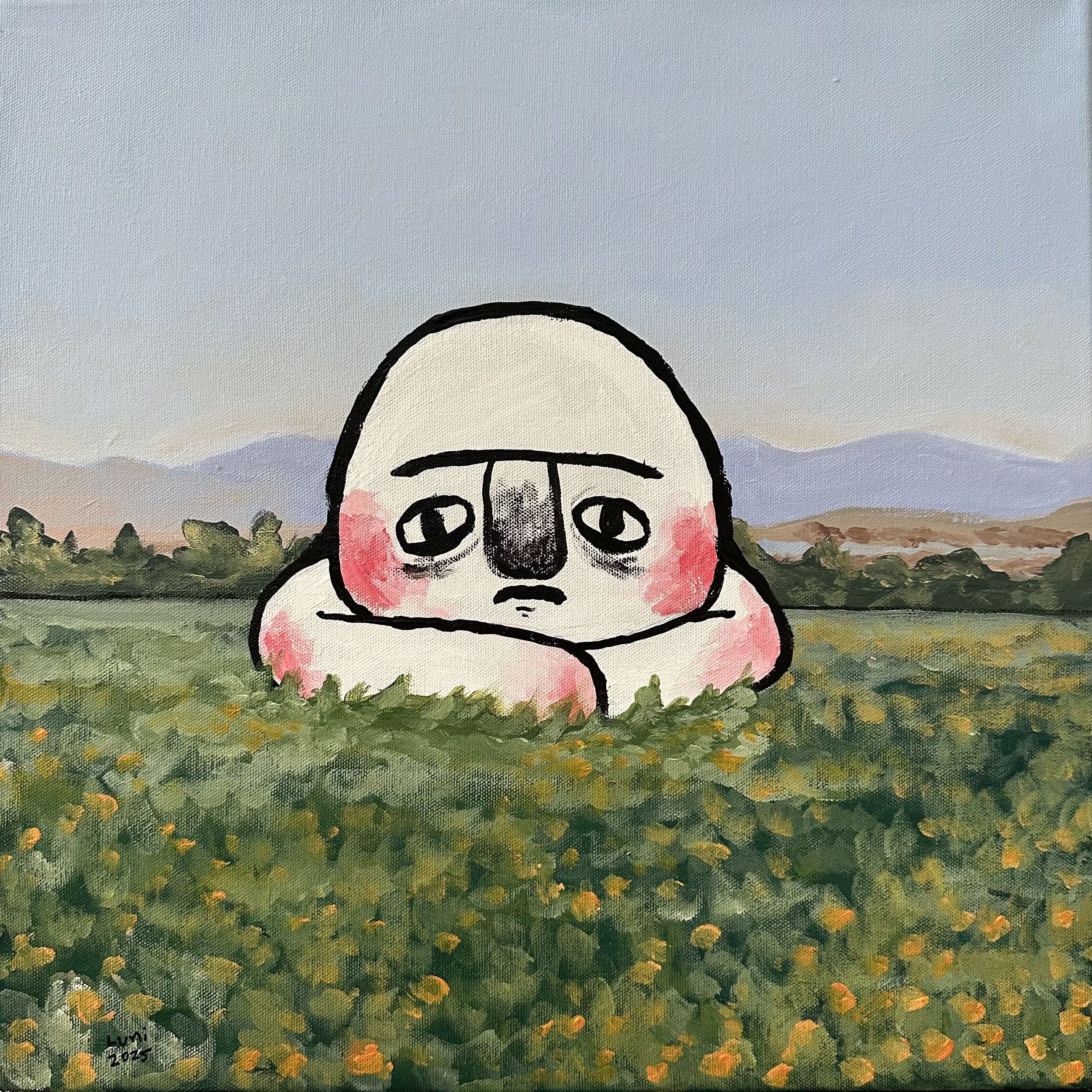 Reflection
40x40cm acrylic paint on canvas