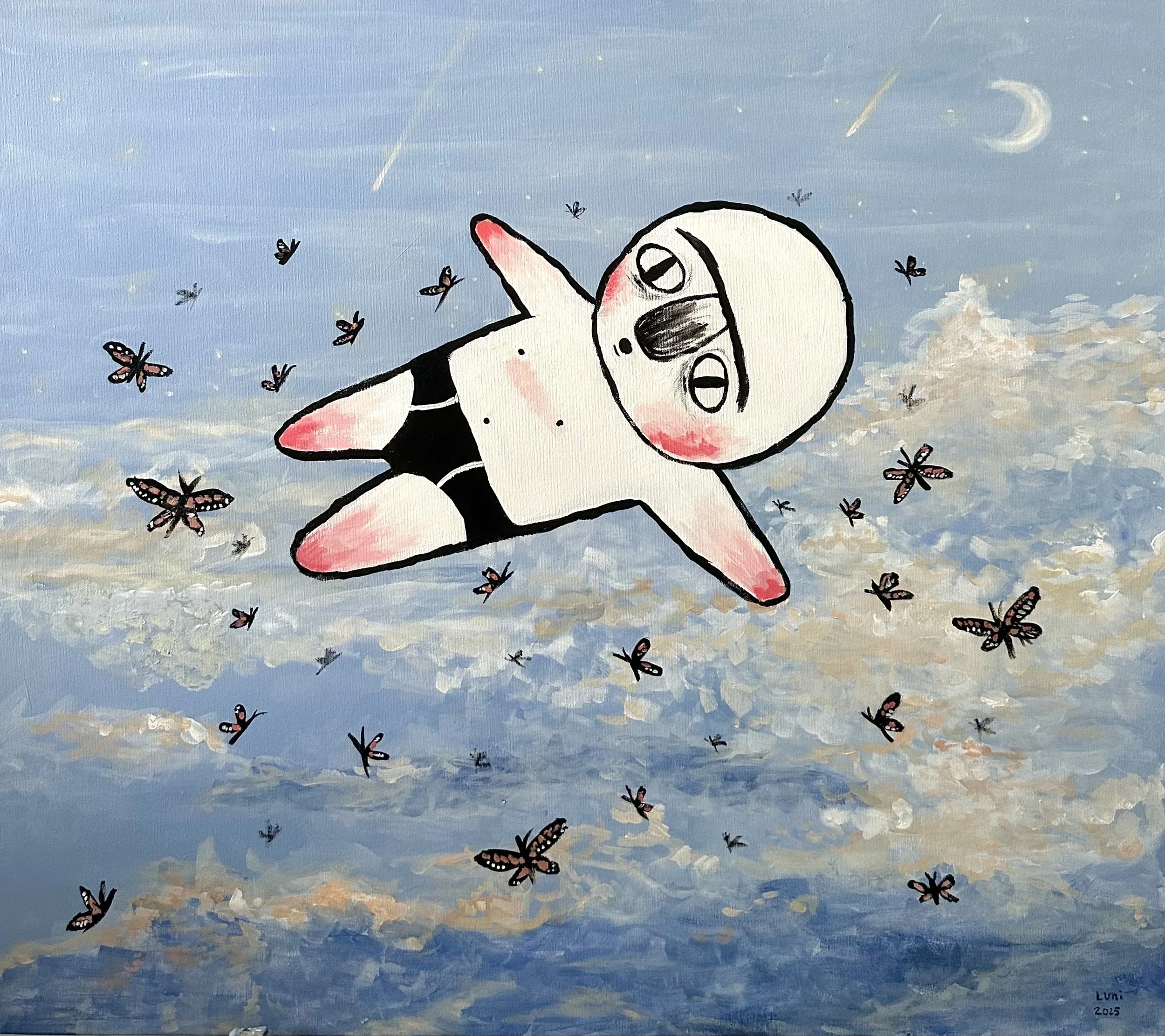 Ascending
70x80cm acrylic paint on canvas