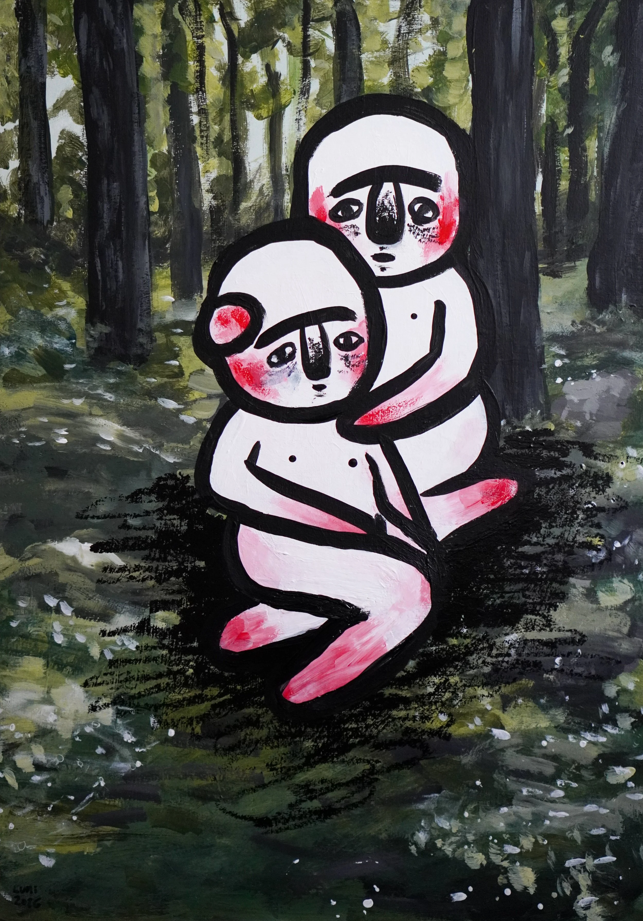 Safe
30x40 cm acrylic & solid marker on paper board