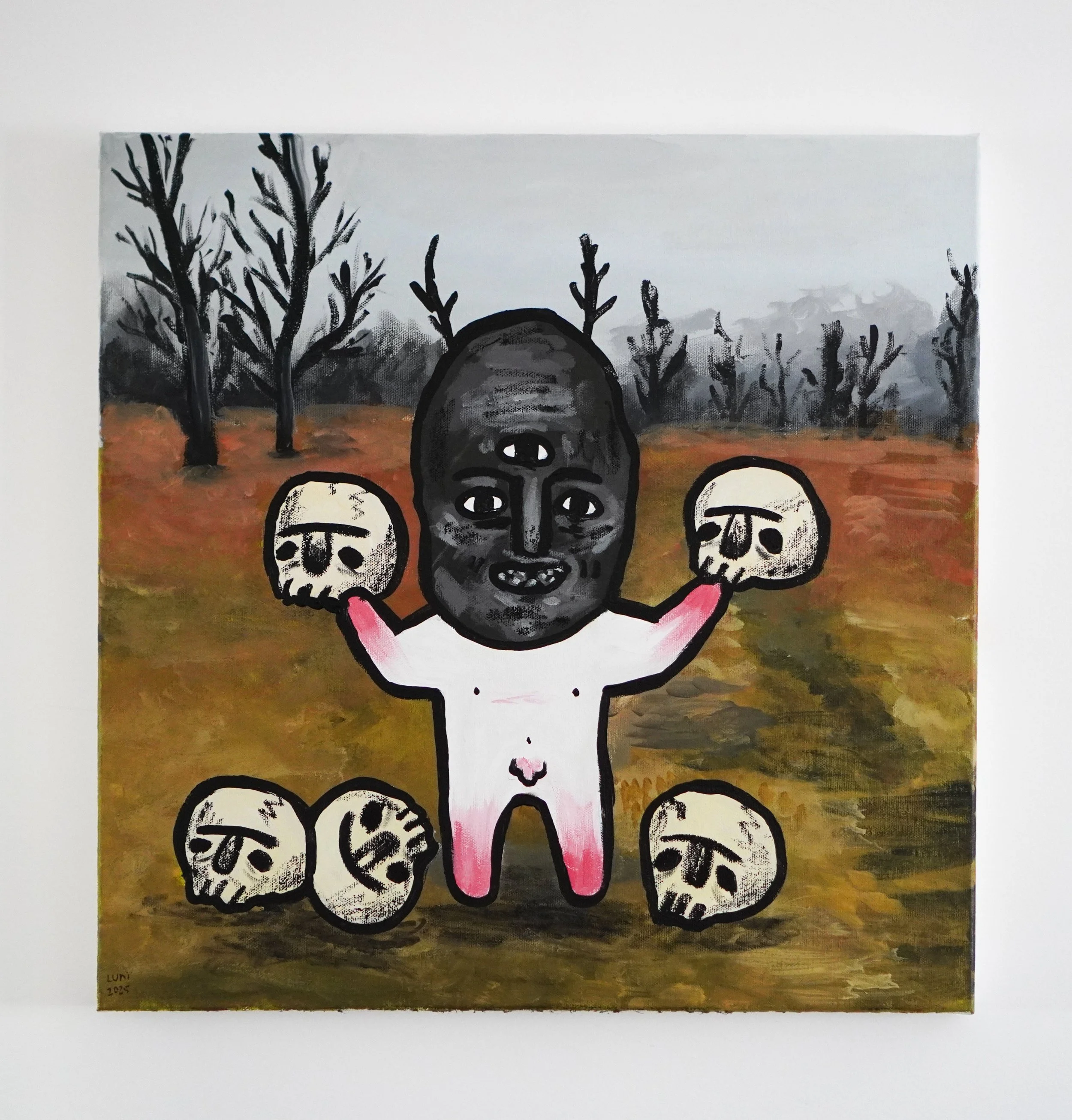 Hubris
50x50 cm acrylic and paint crayon on canvas