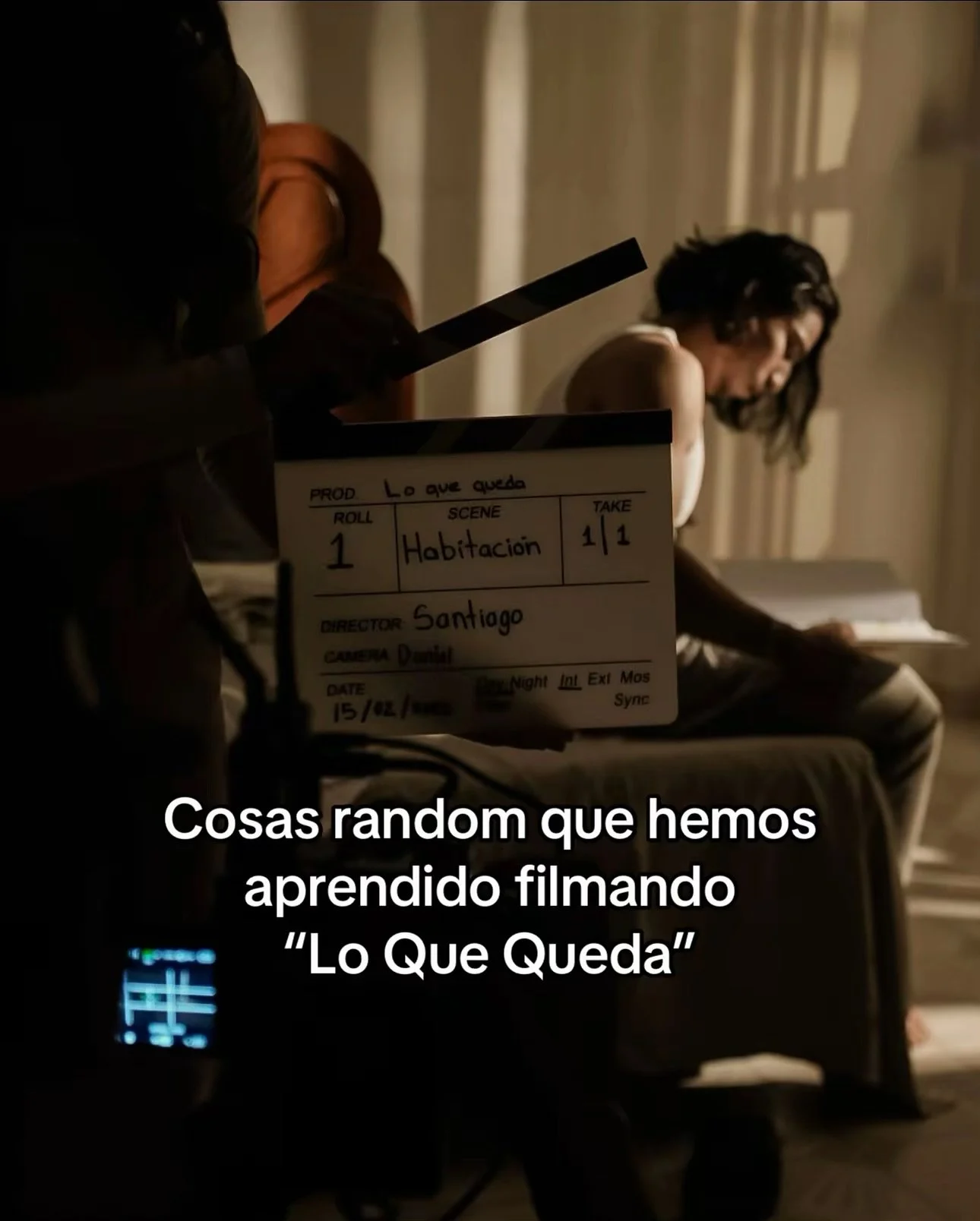 Cosas randoms que hemos aprendido filmando &ldquo;Lo Que Queda&rdquo;
Cosas que nadie te ense&ntilde;a pero aprendes grabando un cortometraje.
#loquequeda #sankafilms #film #rodaje #detrasdecamaras #rodaje #cineindependiente