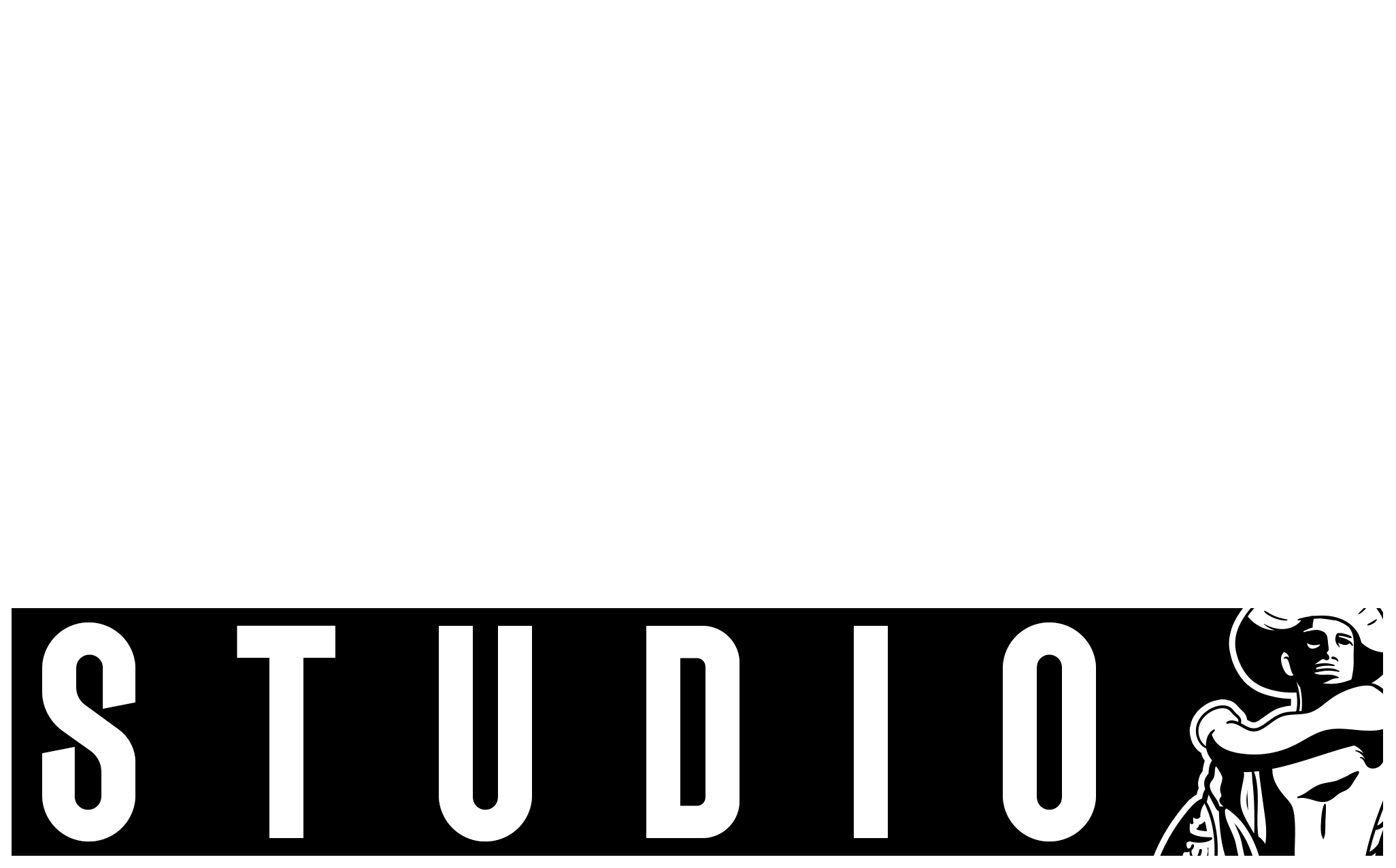 Logo de SANKA STUDIO con letras blancas en fondo negro, con palabras 'SANKA' en grande y 'STUDIO' en letras menores debajo.