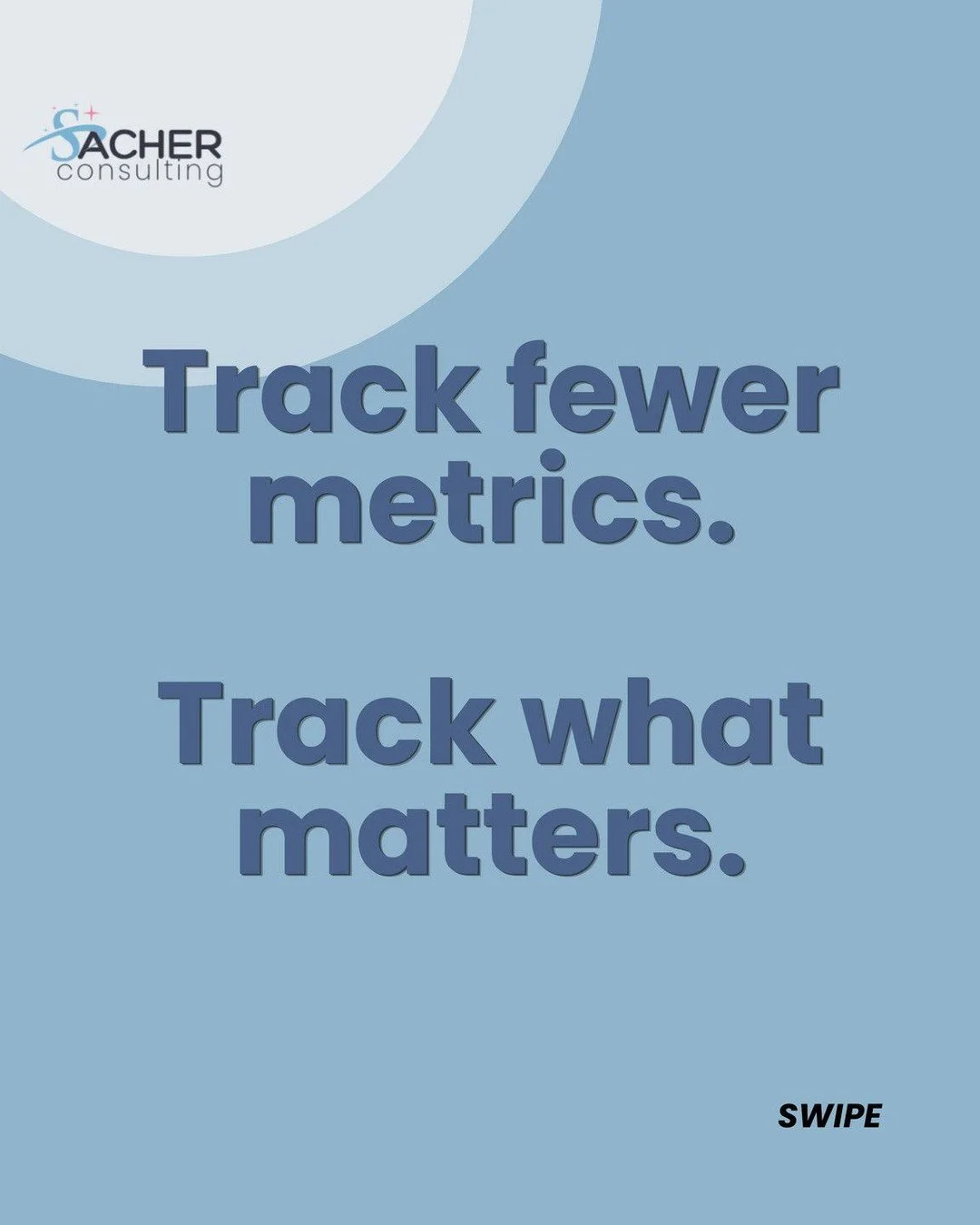 If everything feels important, nothing actually is.

Pick only 5 KPIs that matter:
- Revenue
- Cash
- Conversion
- Capacity
- Retention

These numbers tell you the truth about your business.

Focus creates execution. Everything else is noise.