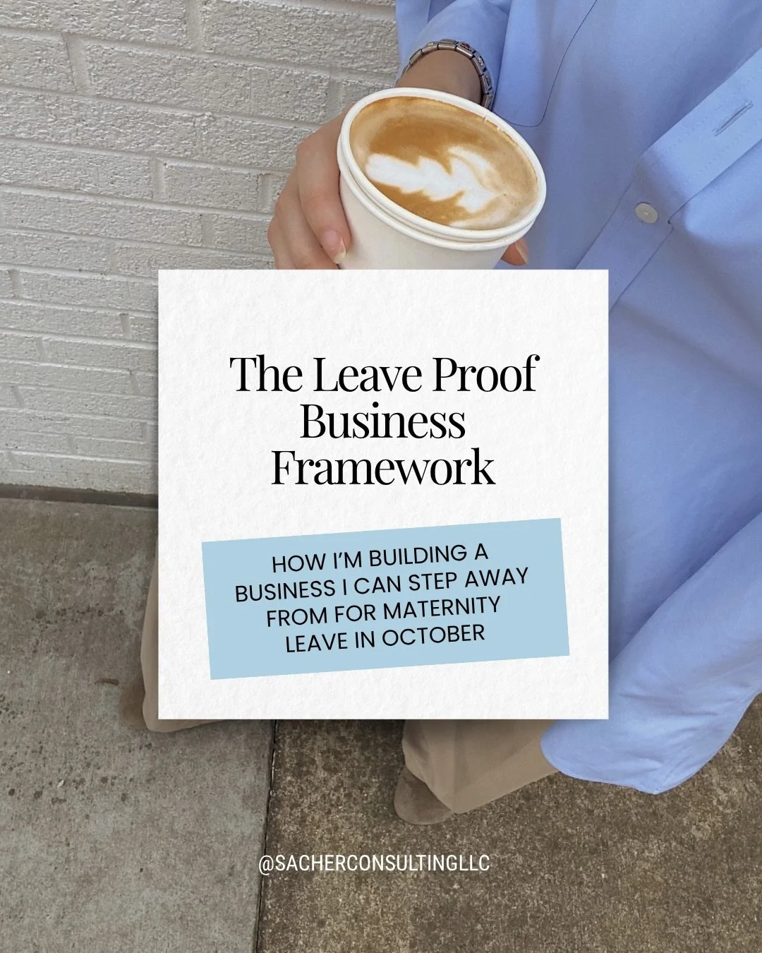 Here&rsquo;s exactly what I&rsquo;m building into Sacher Consulting before my leave in October:

 ♟️ A decision log my team can reference without me

 ♟️ A weekly numbers review that doesn&rsquo;t require me in the room

 ♟️ Clear backup ownership on