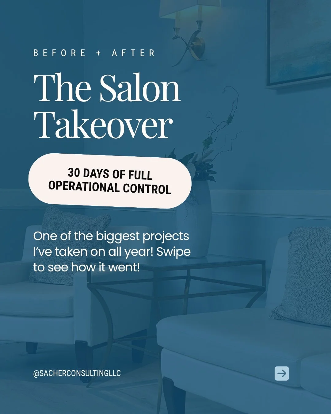 I took over a salon business for 30 days and here&rsquo;s what happened.

Before: a team waiting on the owner for pricing, scheduling conflicts, and every hiring decision.

After: a documented pricing structure, a scheduling system the team runs on i