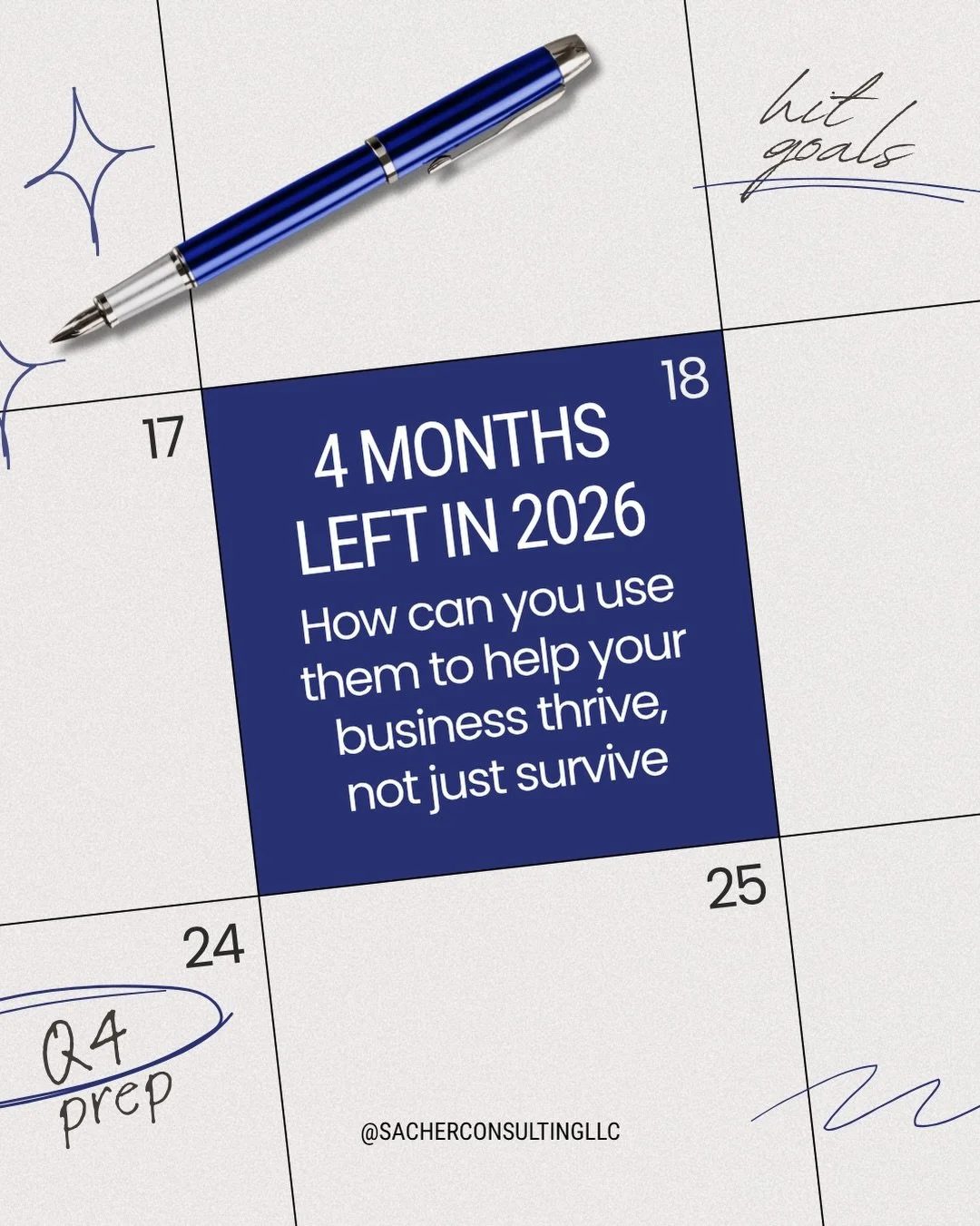 Four months left in the year.

If you mapped the whole calendar year onto one week, September through December would be Sunday. Not the finish line, the reset before the next Friday starts.

Sundays don&rsquo;t run on hustle. They run on organization