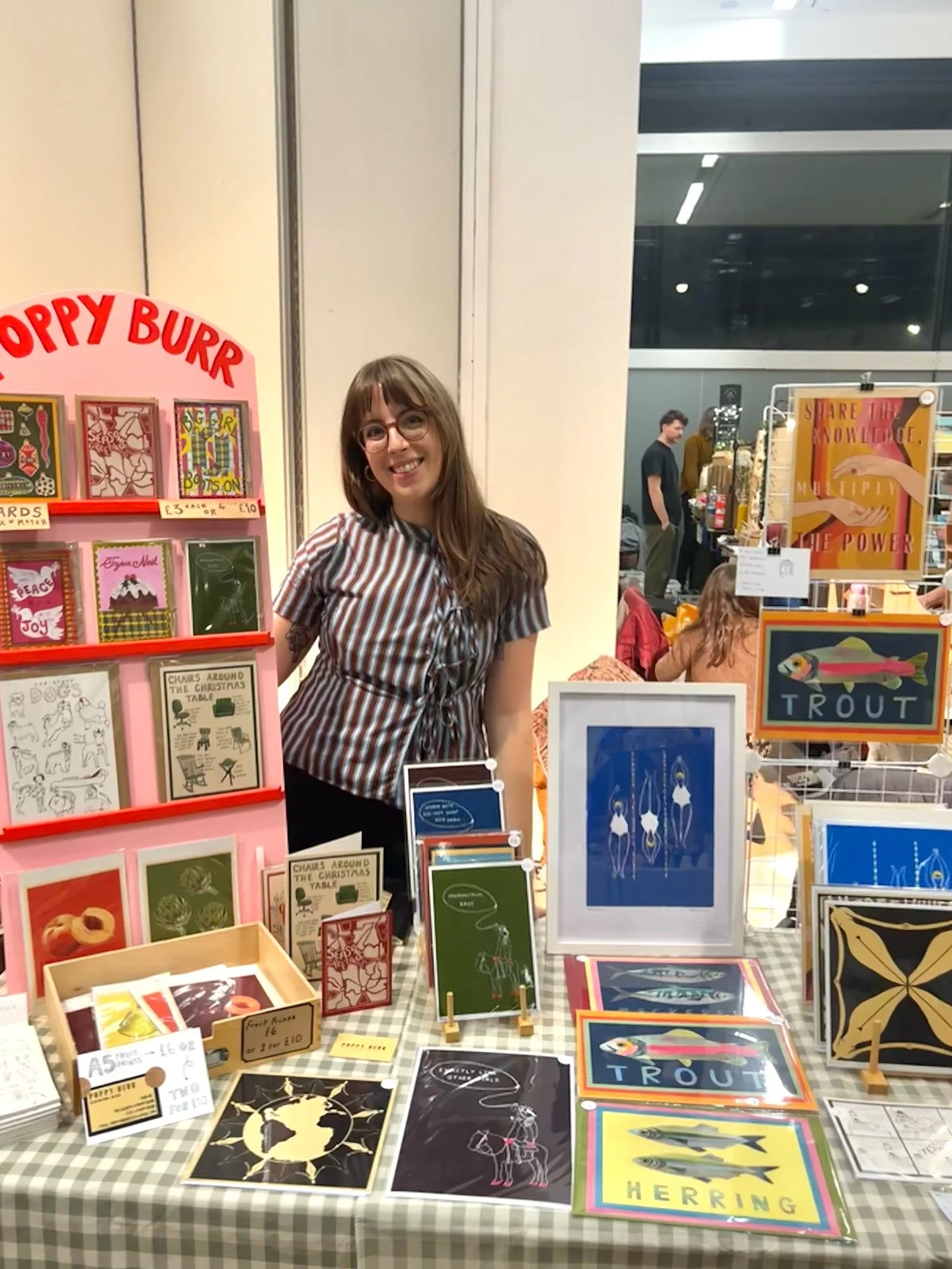 Just about recovered from all the excitement of the @endlesslovecreative winter makers fair on Saturday. 
It was the loveliest event and the most beautiful space inside @balticgateshead 

Thank you to everyone who stopped by to chat and do some Chris