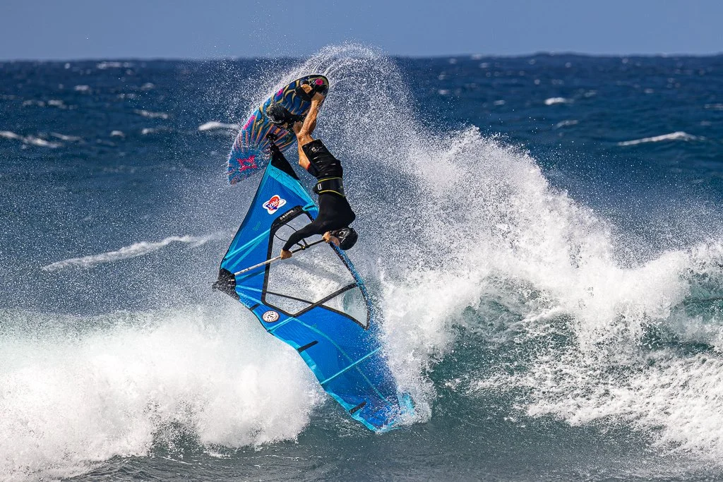Windsurfer at Ho'okipa Beach Park on Maui by Ibach808