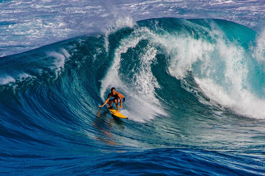 
Surfer At Honolua Bay on Maui by Ibach808