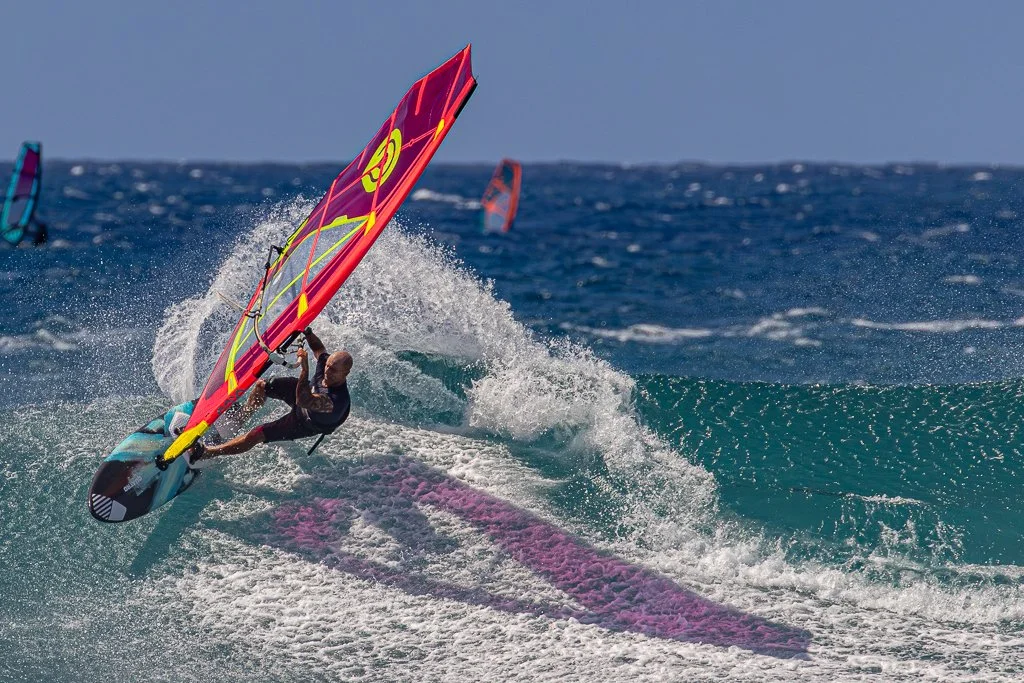Windsurfer at Ho'okipa Beach Park on Maui by Ibach808
