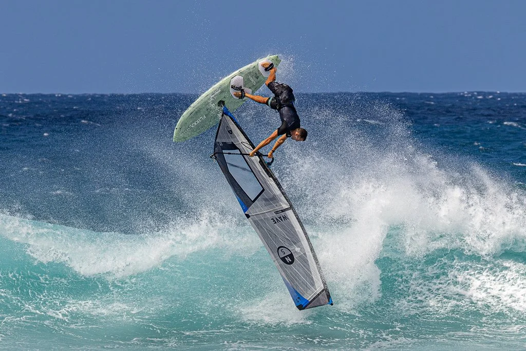 Windsurfer at Ho'okipa Beach Park on Maui by Ibach808