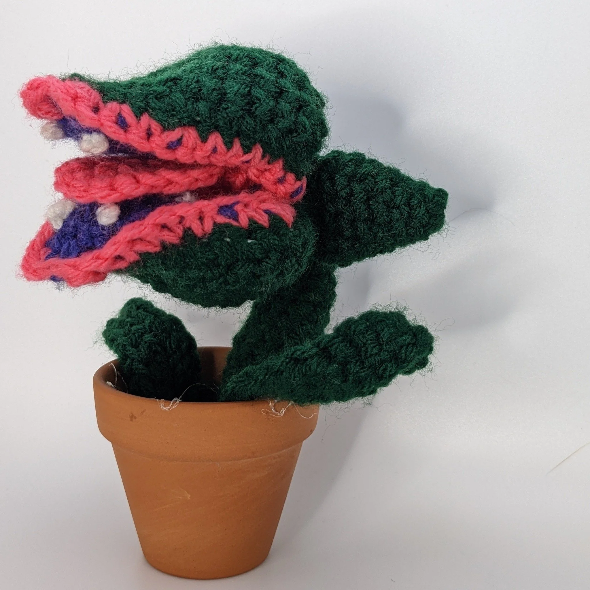 Audrey 2. Don't feed the plant. #littleshopofhorrors #crochet #amigurimi
