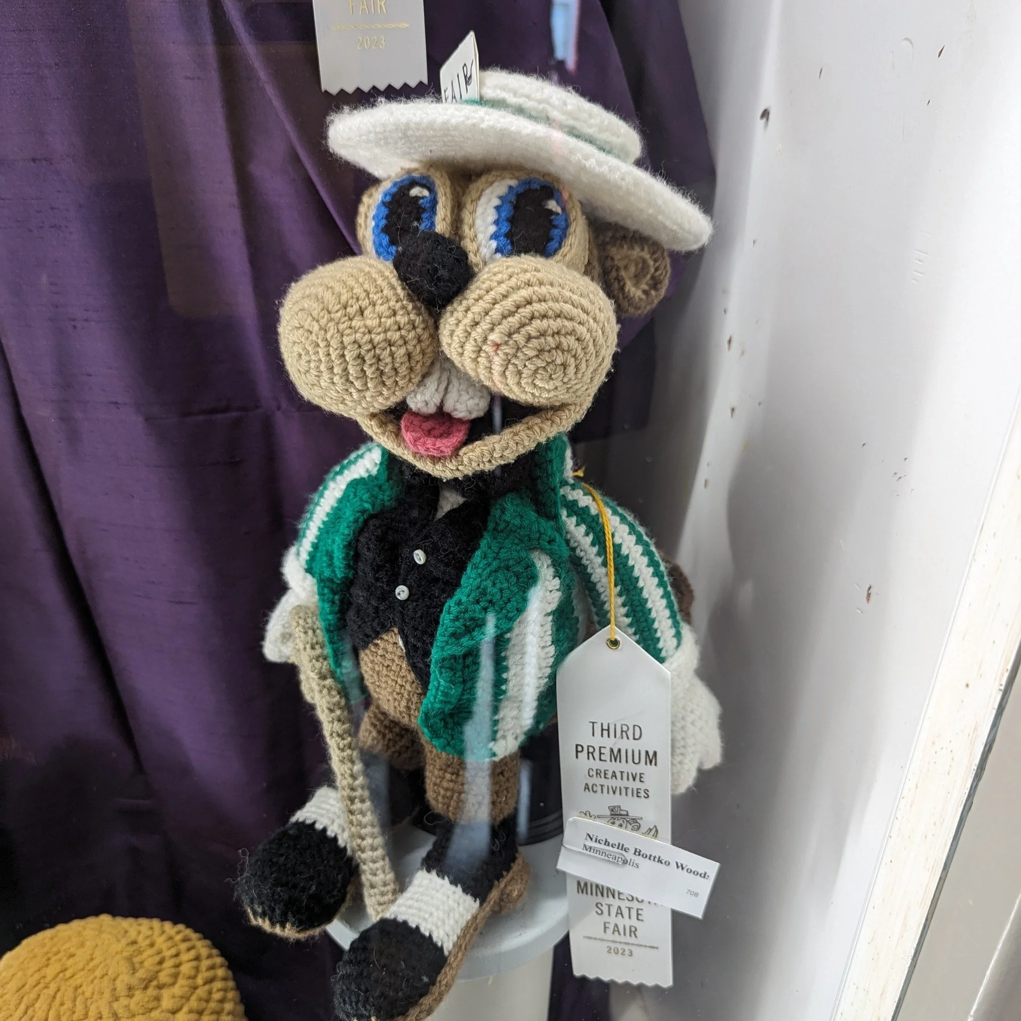 Last year, for the MN State Fair, I made Fairchild the Gopher. It was the first time I actually submitted anything to the competition! #crochet #amigurimi #mnstatefair