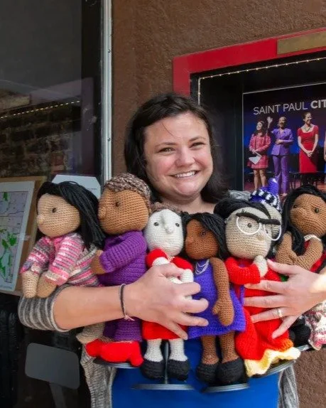 Throwback photo from July 2024 Pioneer Press. My most recent City Council Doll (Councilmember Coleman), and a screen grab of the current Saint Paul City Council web page. Photo Credits: Devanie Andre / Pioneer Press and Mel Zastrow