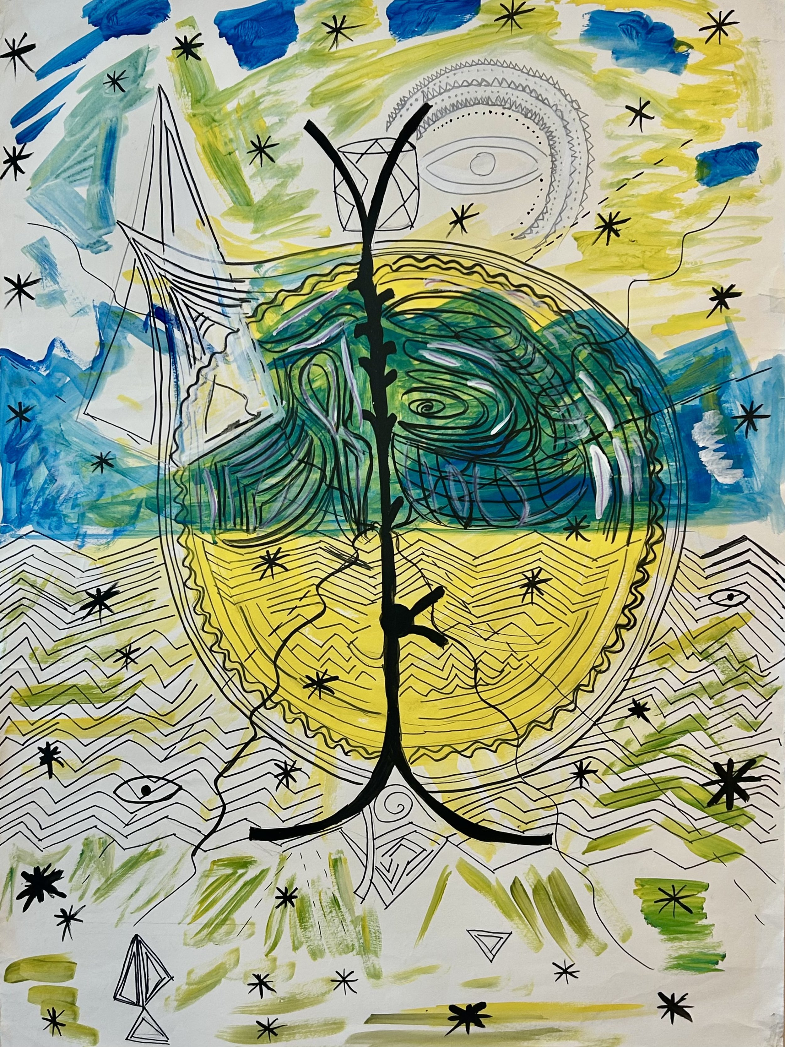 Cosmic Harmony Abstract