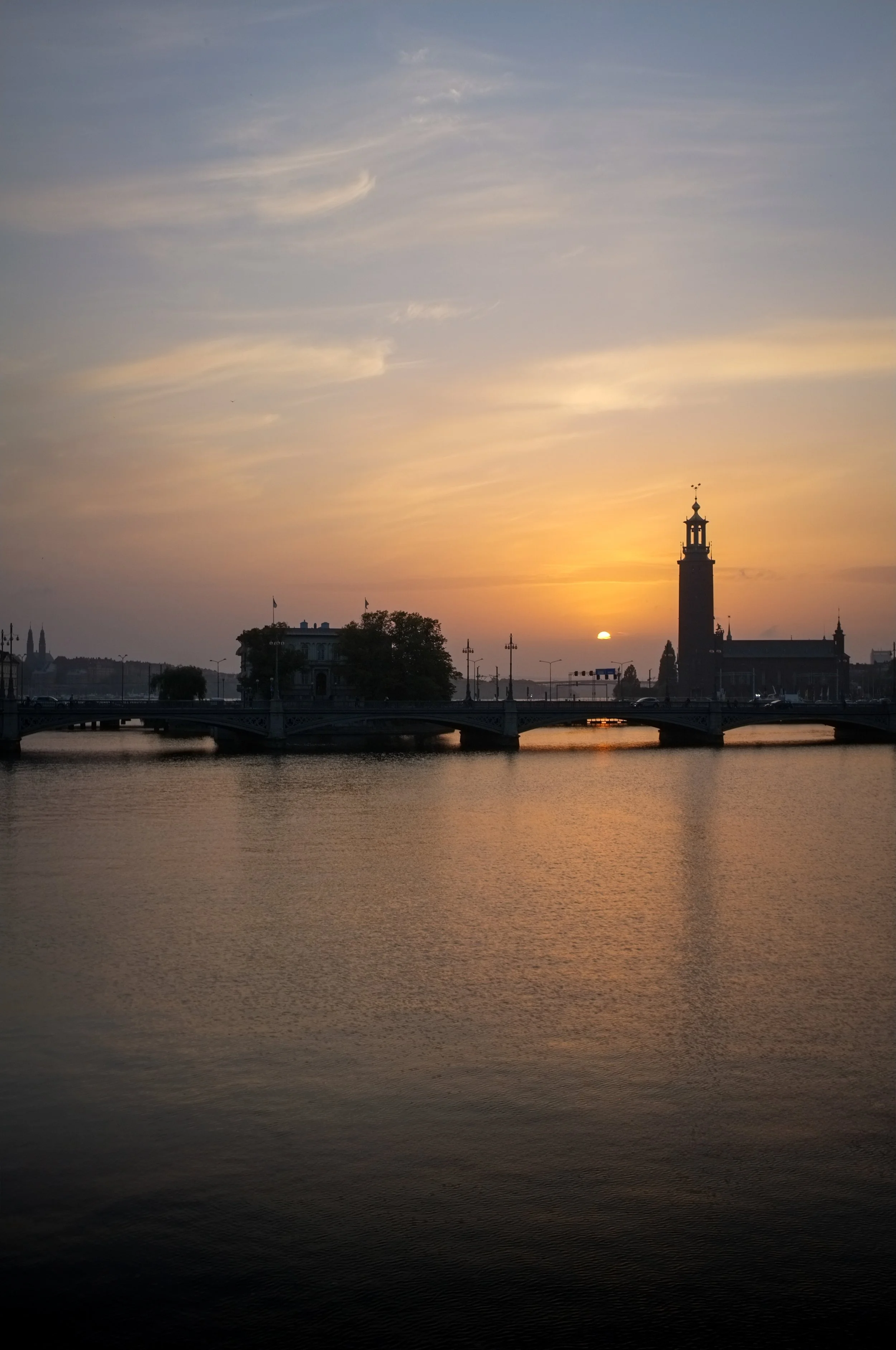 Stockholm’s timeless silhouette at dusk.