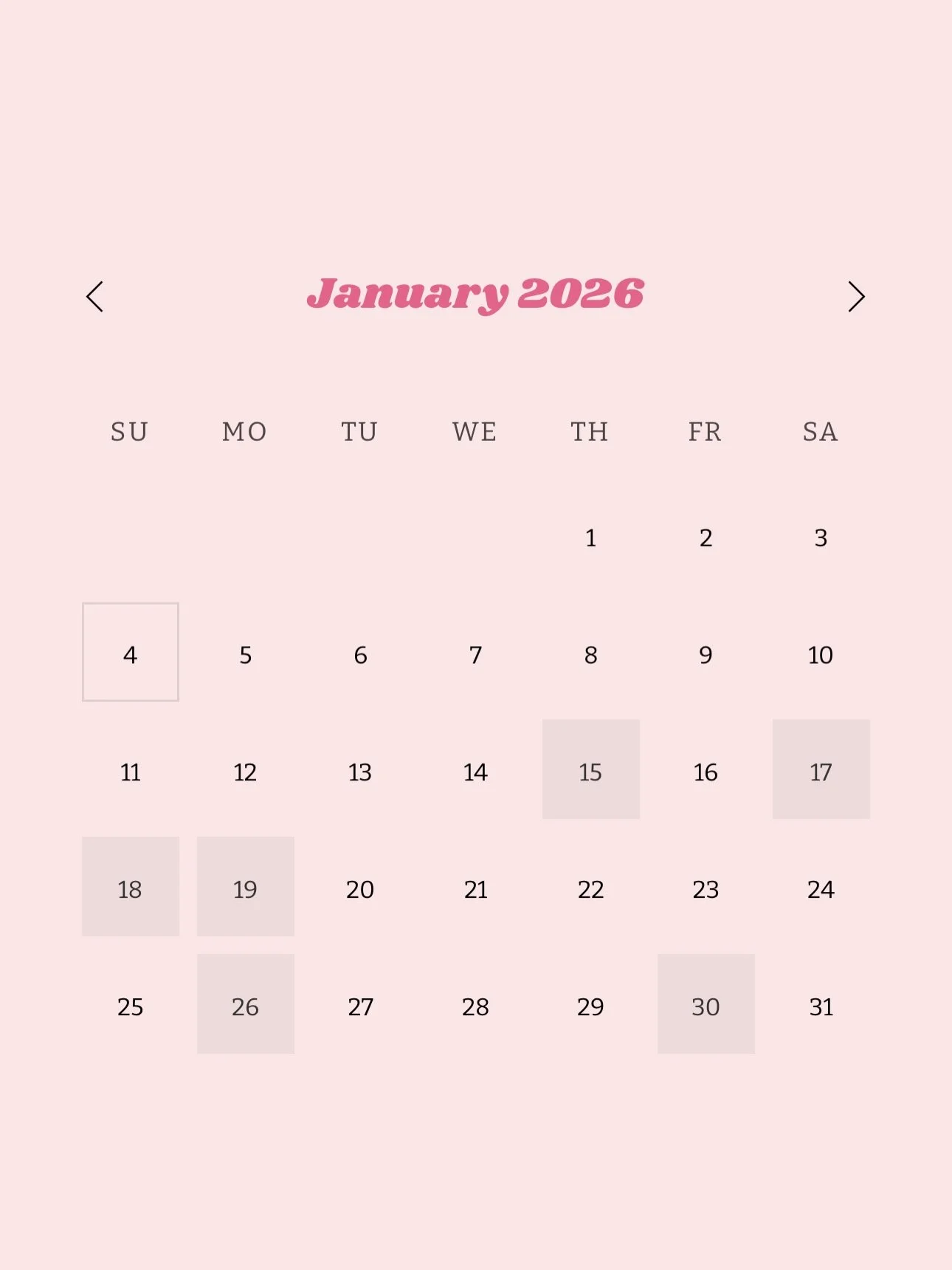 And so, we start up our events again! Only this time in 2026 ✨
I hope everyone is feeling a little more rested and refreshed from the festive season, and is ready to have a gradual start to crafting again 💕
For January we have our usual favourites f