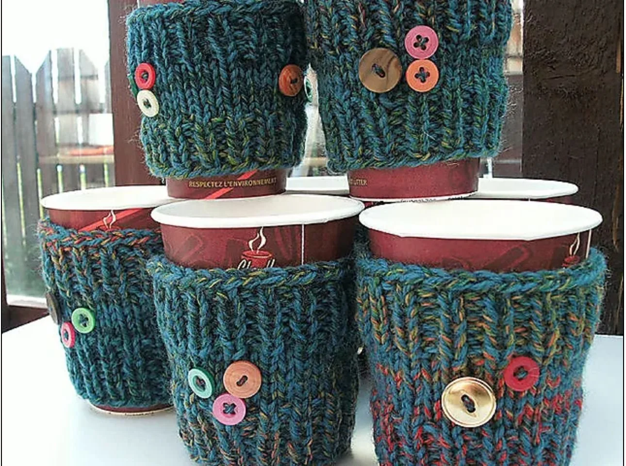 KNITTED CUP SLEEVE MAKING