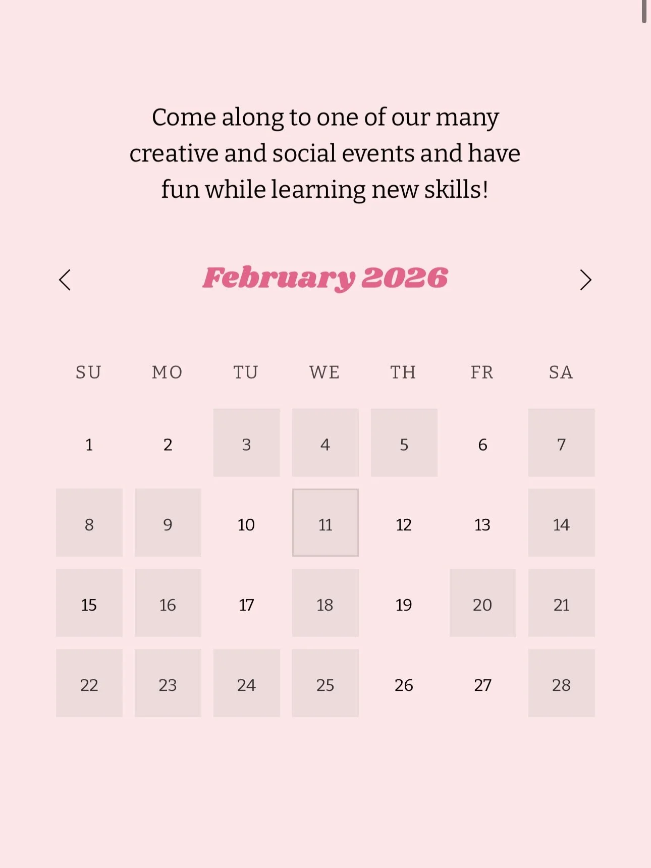 Just some of our upcoming February events! link in bio to book 💕 #girlscraftclubedinburgh #edinburghevents #artsandcrafts #gcc #girlyevents