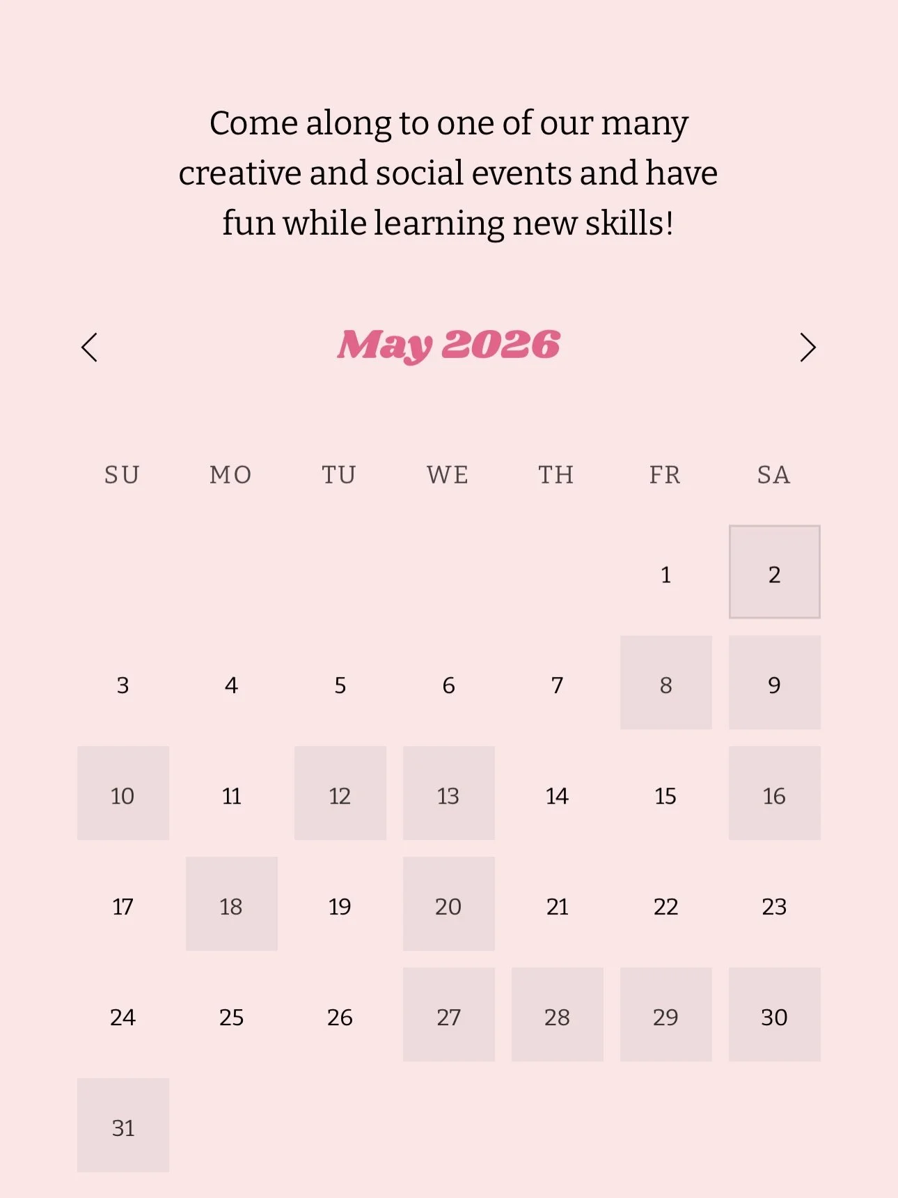 May is looking SOOOO good 🥹 
All tickets and info on website - link in bio 💕 #gcc #girlscraftclub #girlscraftclubrdinburgh #edinburghgirls