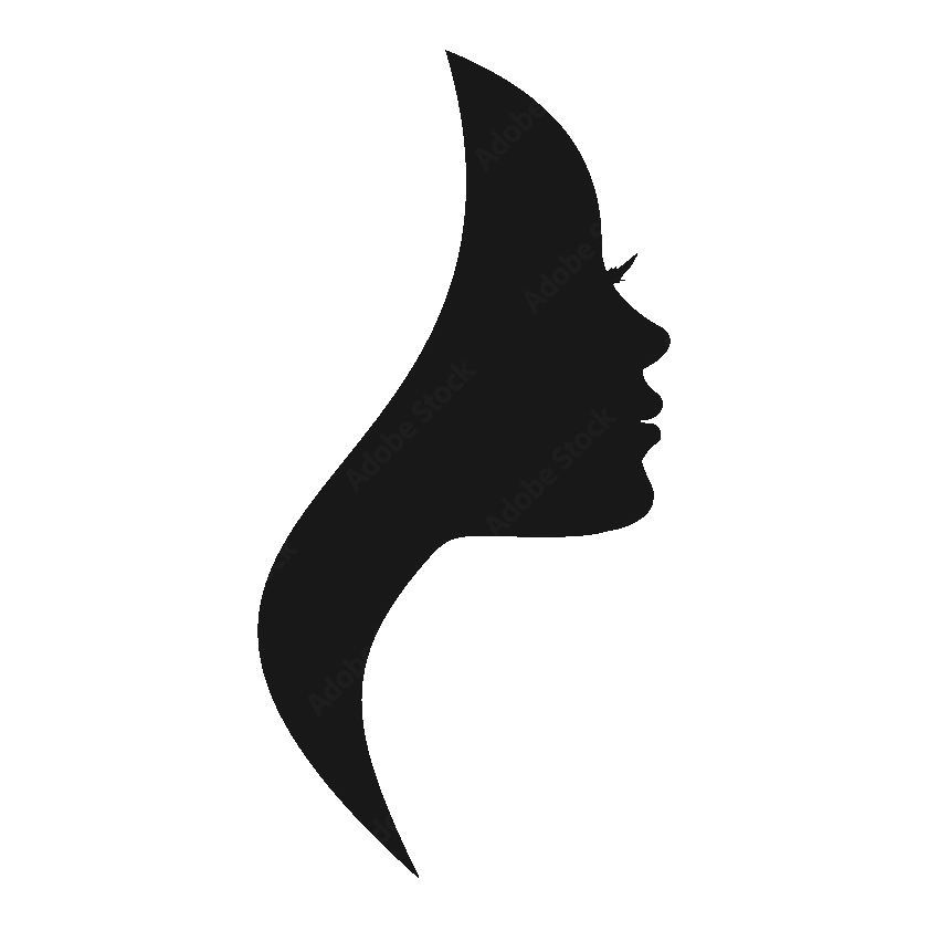 Silhoutte of woman's face