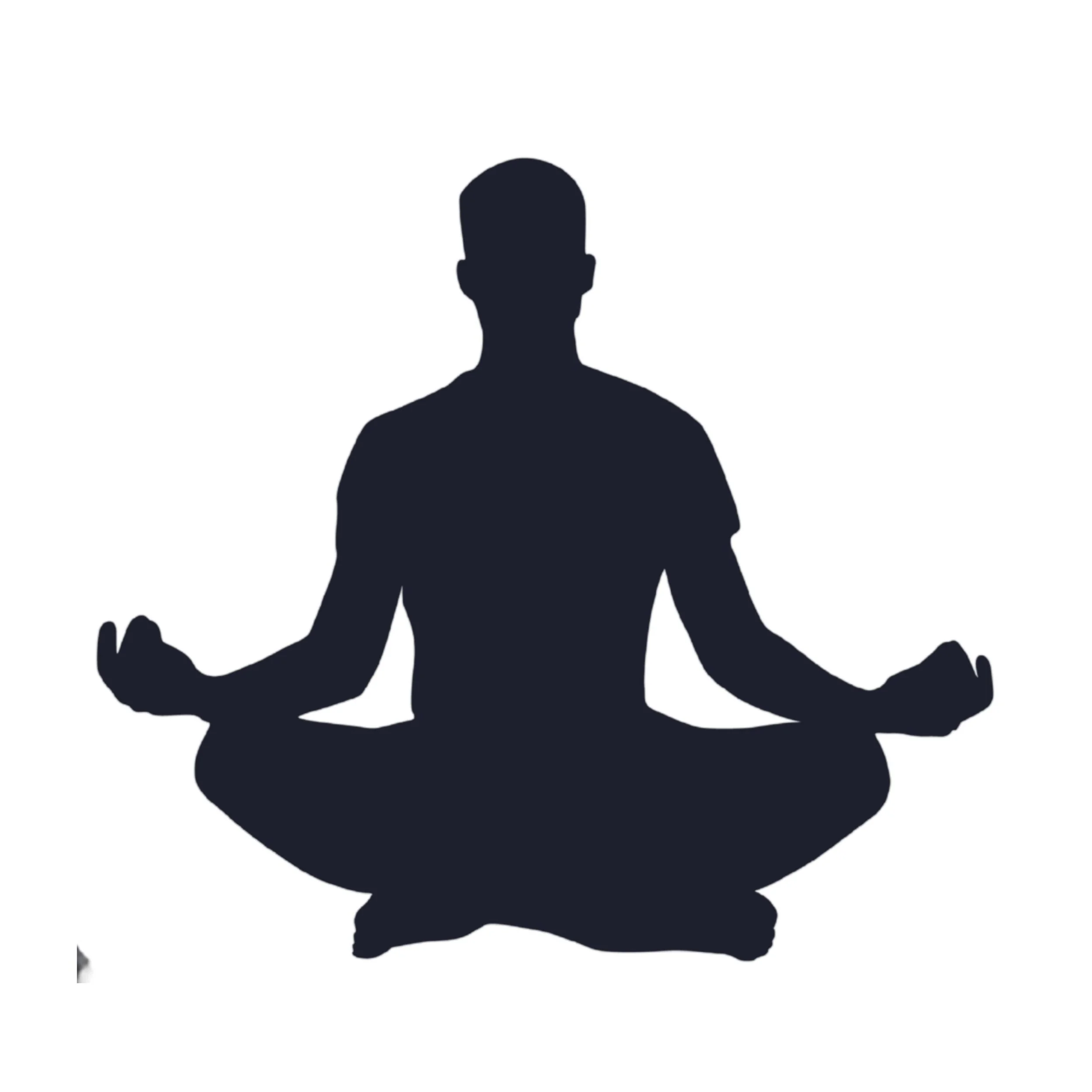 Man doing a yoga pose illustration