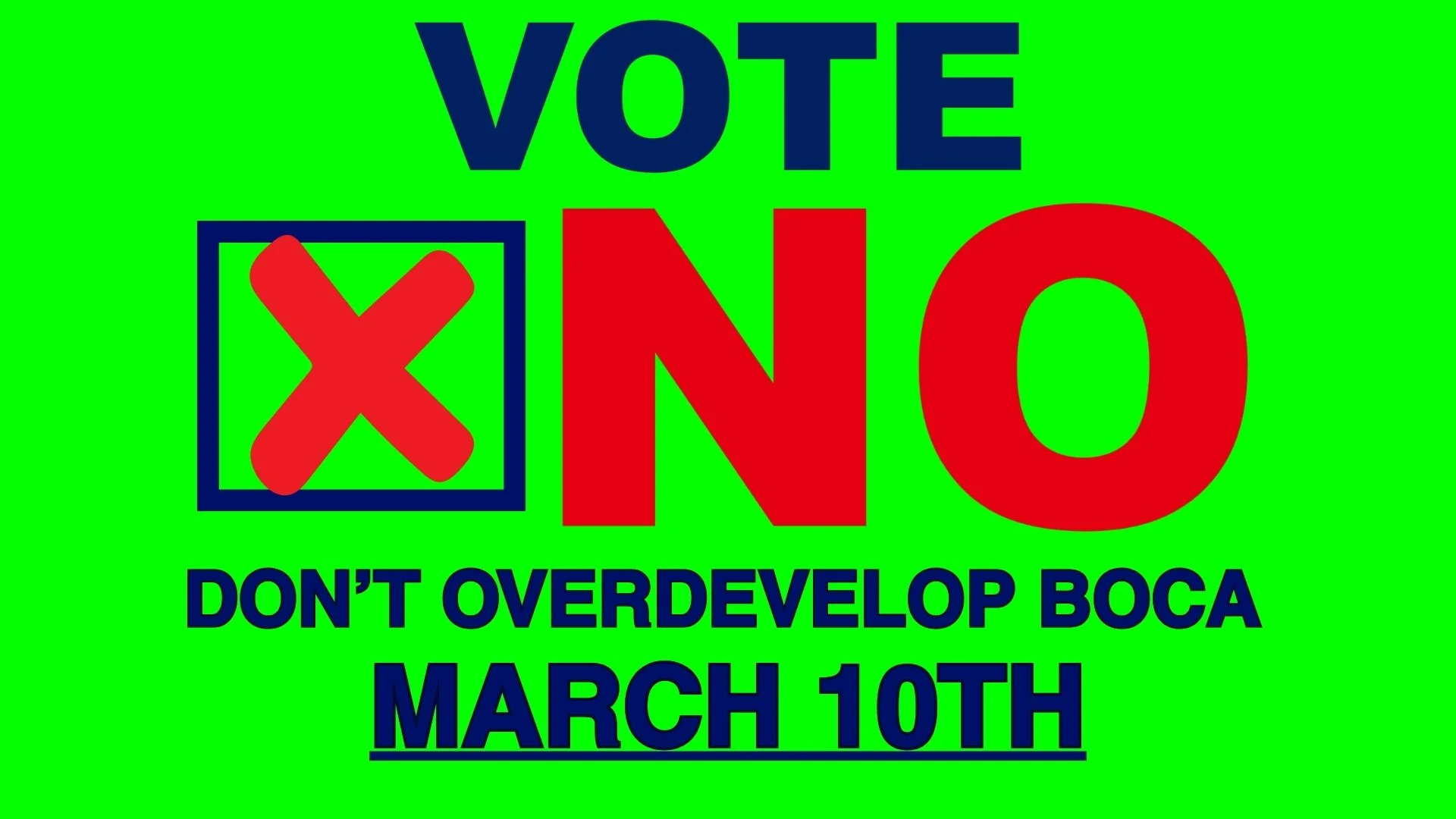 5 REASONS TO VOTE NO ON MARCH 10TH