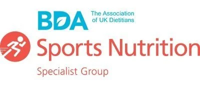 Logo for the British Dietetic Association Sports Nutrition Specialist Group which RJ Performance Nutrition, sports performance dietitian and nutritionist is a member of.
