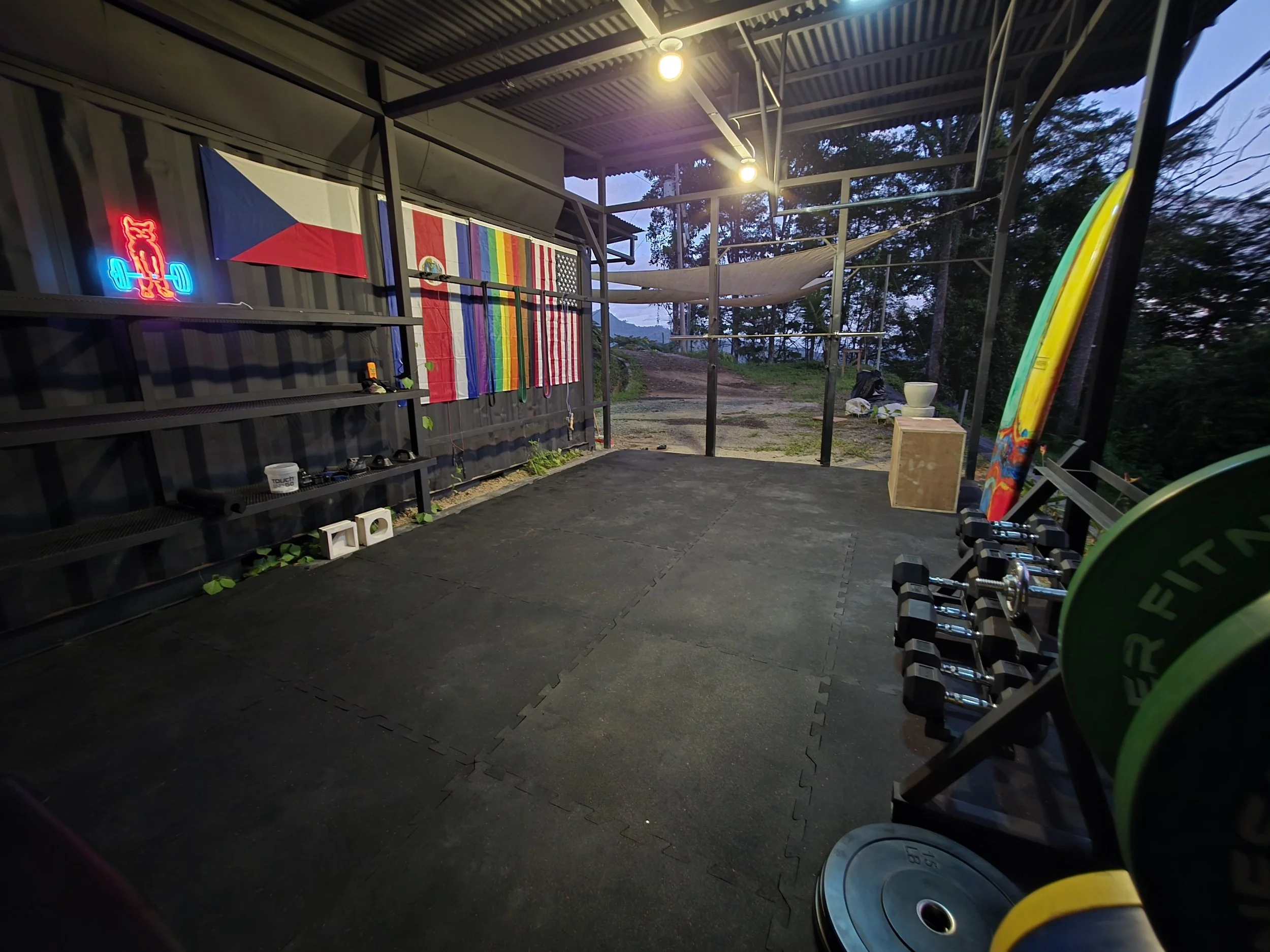 And YES, you can work out on the property in the Jungle Gym too!