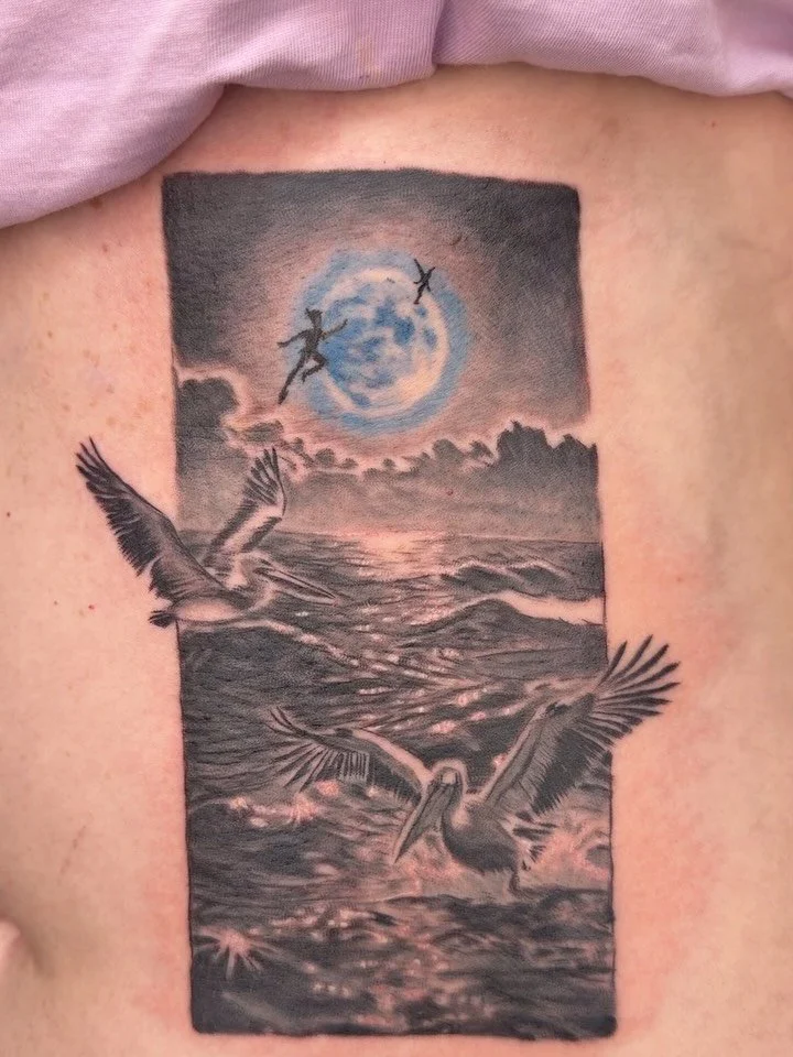 What a treat this was to do! Can&rsquo;t thank you enough for the trust with this tattoo, Claire! It was a pleasure doing this and you sat like a CHAMP In a tough spot. 
.
This was my last tattoo of 2025 and I&rsquo;m super pumped it was this. Would 