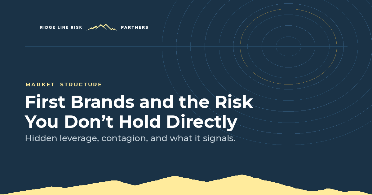 First Brands: Hidden Leverage and the Risk You Don’t Hold Directly