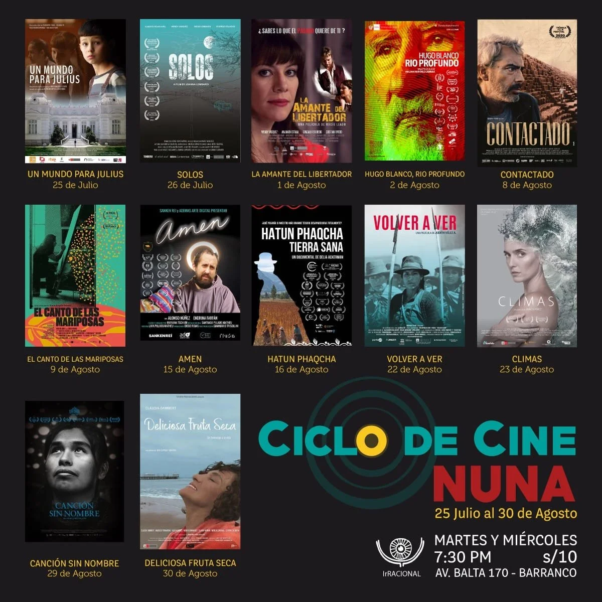 ciclo de cine nuna