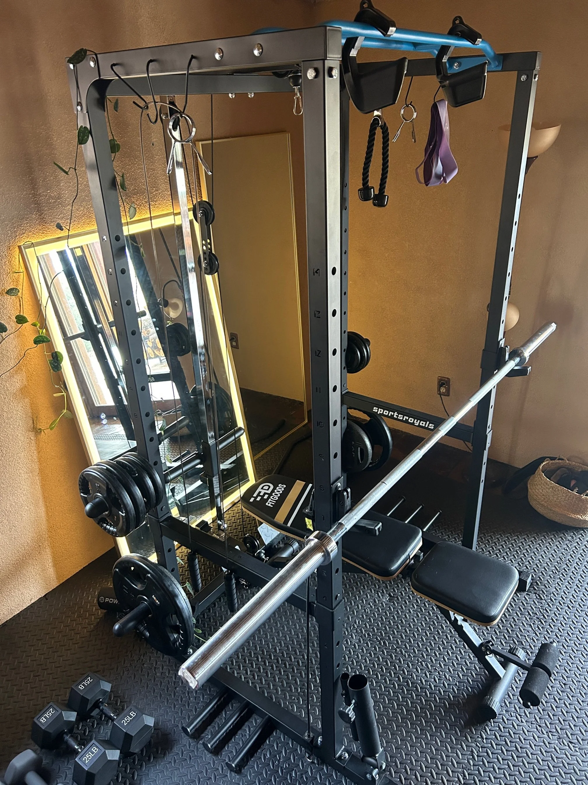 Squat Rack in Home Gym