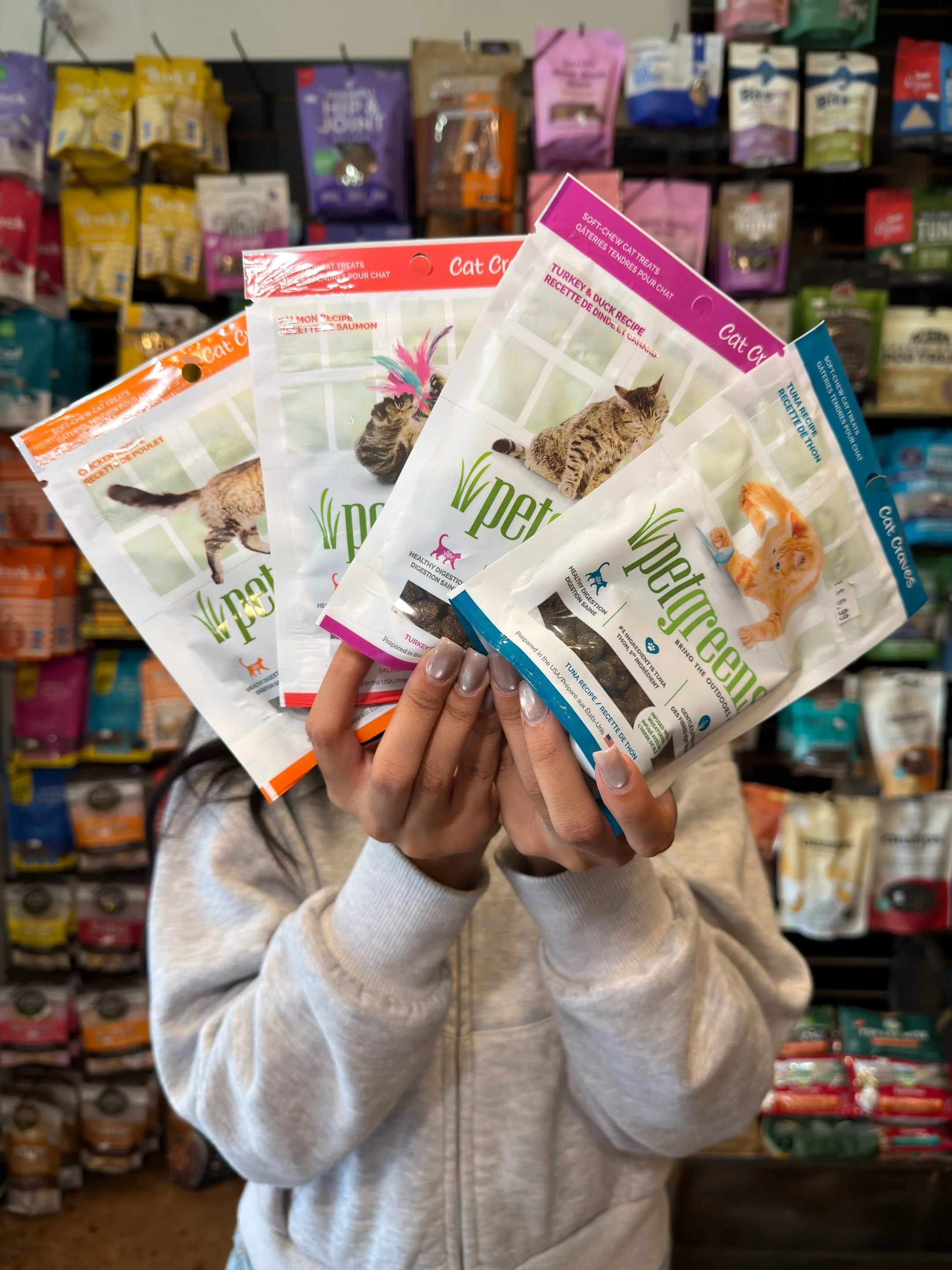Cat cravings 🐈 #osospets #cattreats #catmerch #localpetstore