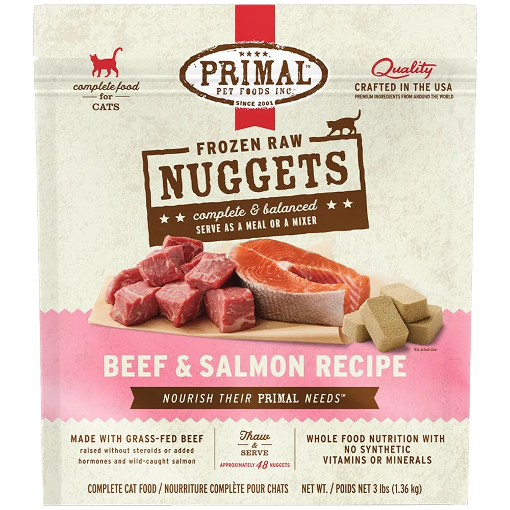 Primal Nuggets Frozen Nuggets: Beef & Salmon