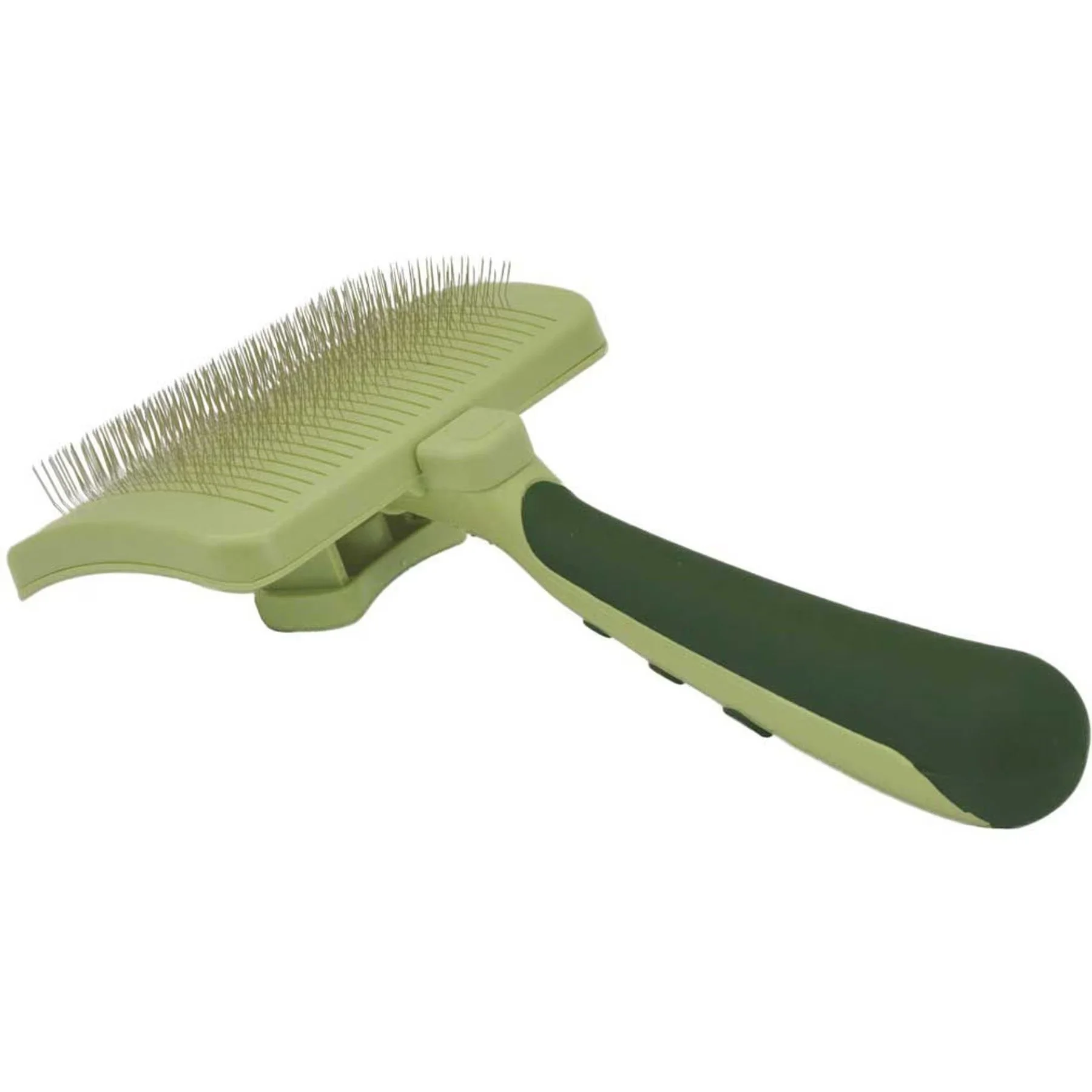 Safari Dog SelfCleaning Slicker Brush - Light Green/Dark Green, 1ea/LG