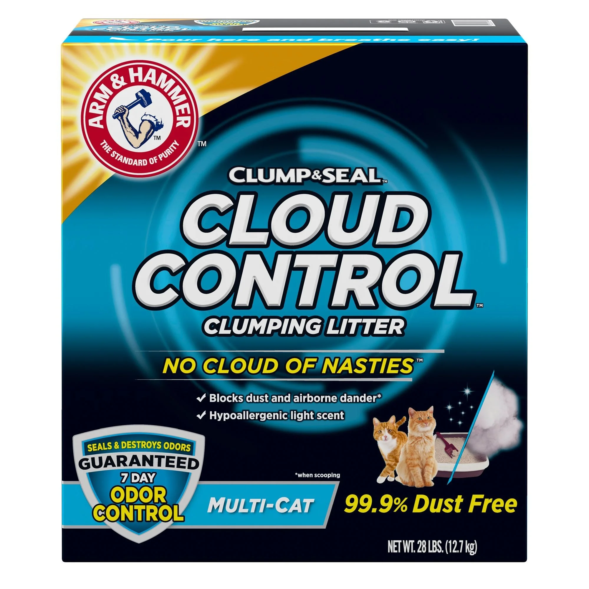 Arm  Hammer Cloud Control MultiCat Clumping Cat Litter - 1ea/28 lb