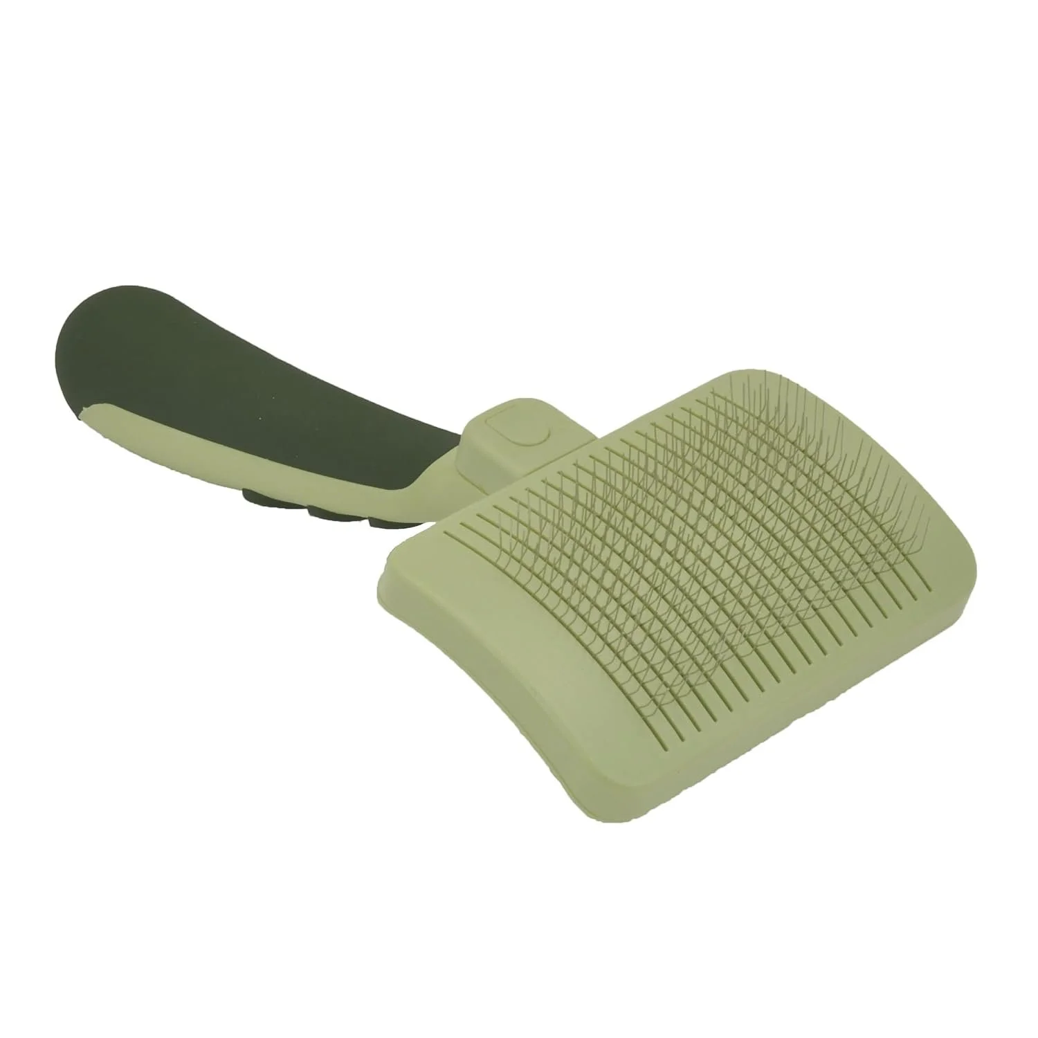 Safari Dog SelfCleaning Slicker Brush - Light Green/Dark Green, 1ea/SM