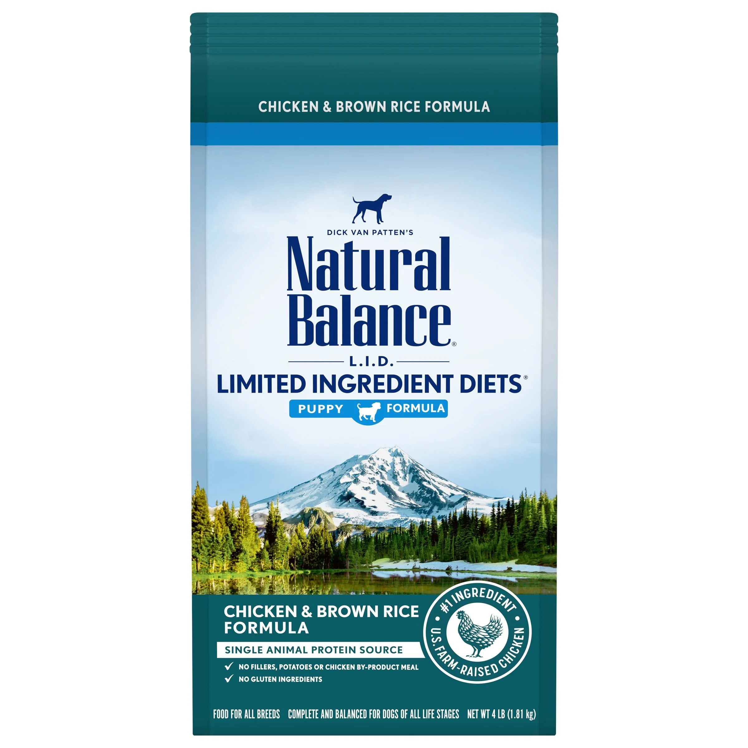 Natural Balance Pet Foods Limited Ingredient Puppy Dry Dog Food - Chicken  Brown Rice, 1ea/4 lb
