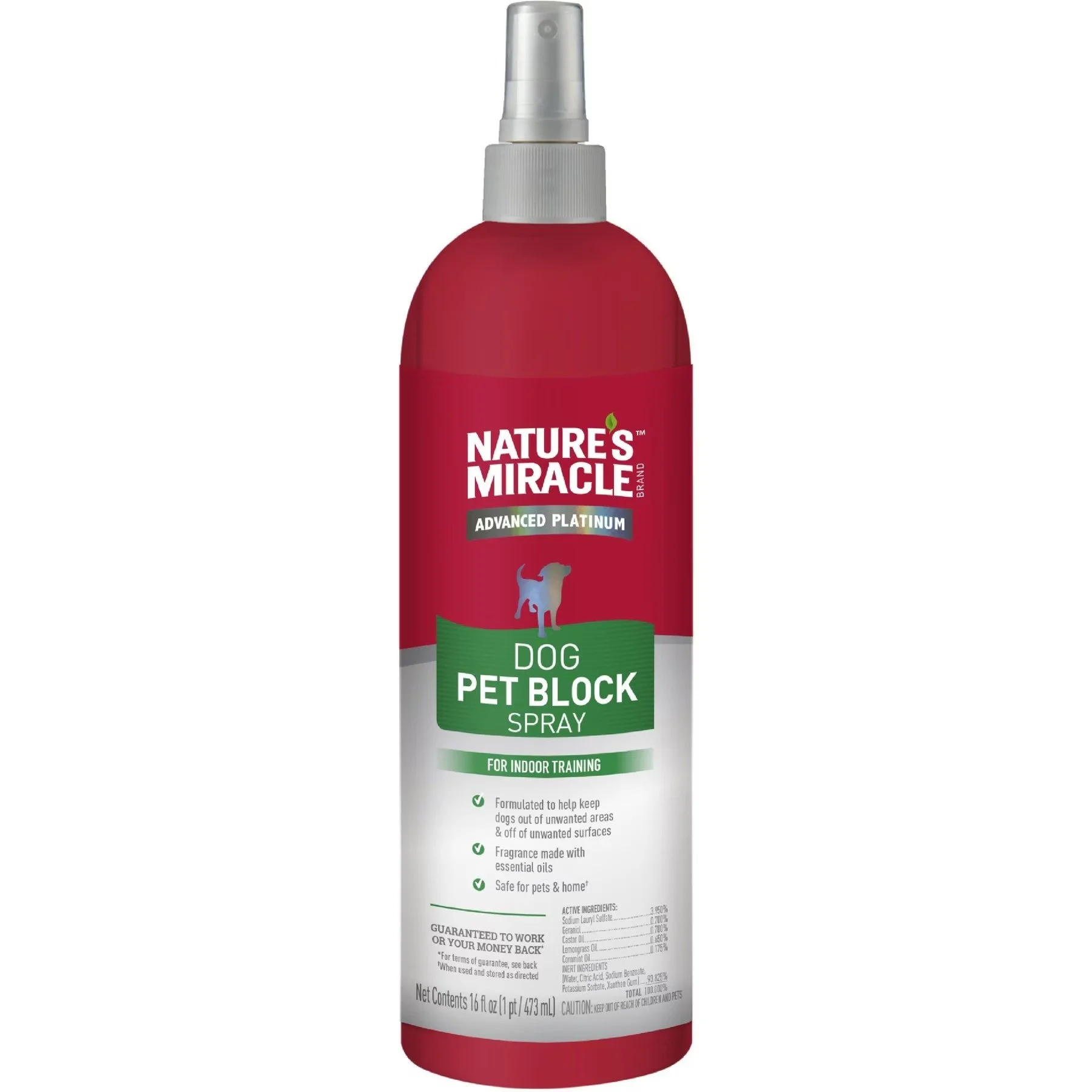 Nature's Miracle Advanced Platinum Dog Pet Block Spray - 1ea/16 oz