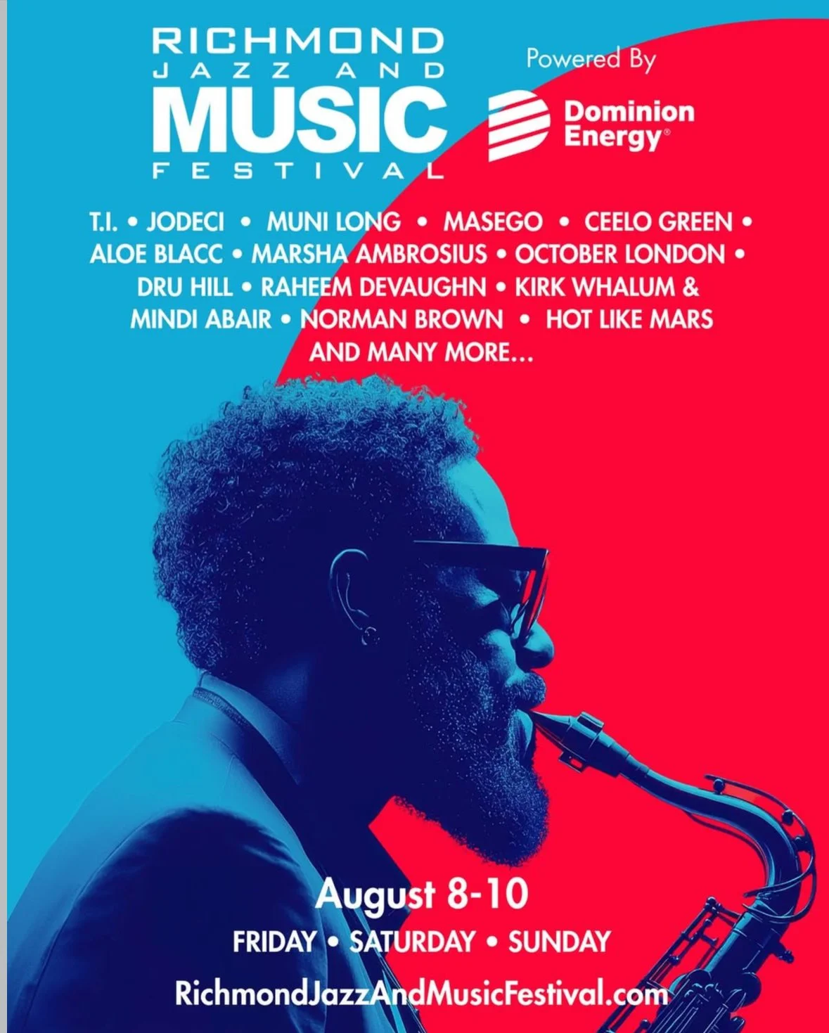 The Richmond Jazz and Music Festival Returns August 8-10
