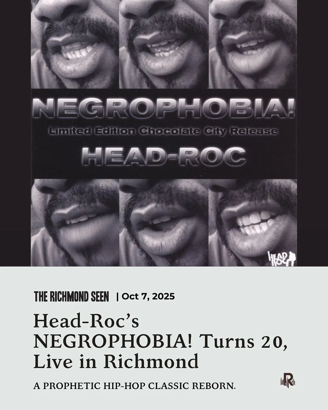 Reporting live from Chocolate City, USA , its own native son, Hip Hop vet and activist Vance &ldquo;Head-Roc&rdquo; Levy celebrates the 20th anniversary of his second studio album, NEGROPHOBIA!.

An album two decades old, yet its political commentary
