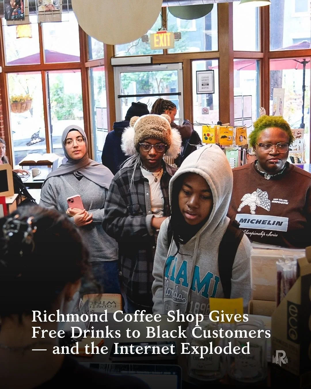Abi&rsquo;s Books and Brews (@abi_books_brews). ☕️ The coffee shop and bookstore, located near the campus of Virginia Commonwealth University, hosted &ldquo;A Cup Toward Repair,&rdquo; where they offered one free coffee to any guest of African Americ