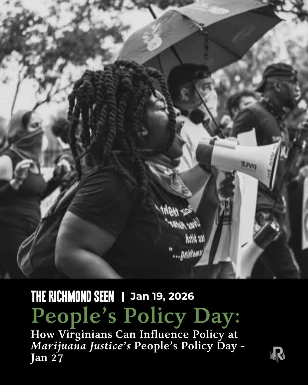 On January 27th, Marijuana Justice invites community members to the General Assembly to let their voices be heard by Virginia lawmakers on People&rsquo;s Policy Day. 

This annual event gives attendees the chance to visit the Capitol Building and the