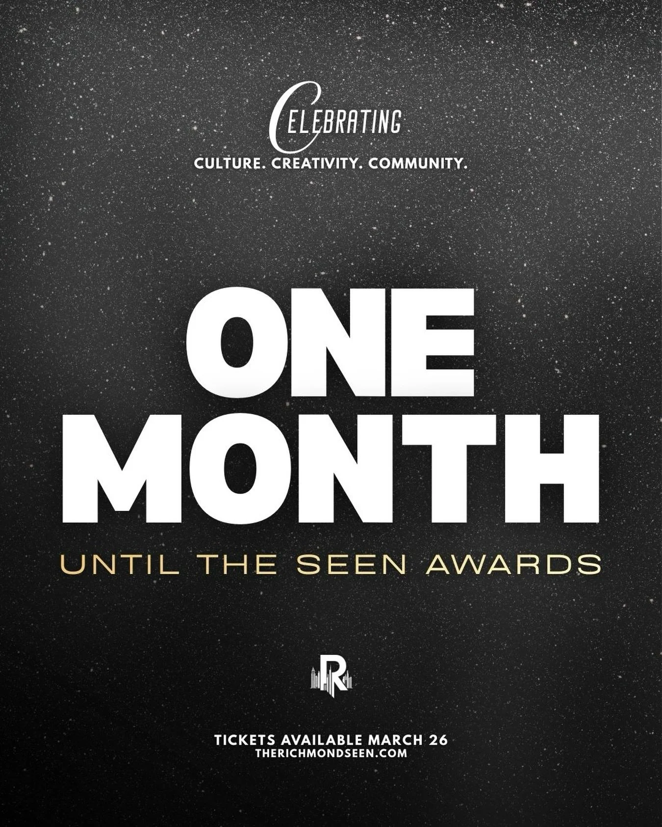 ‼️ We&rsquo;re just 30 days from our inaugural 2026 SEEN Awards built to celebrate the culture, creativity and community that have shifted the landscape in Virginia&rsquo;s capital of culturally conscience news. 

Who&rsquo;s ready?

Early bird ticke